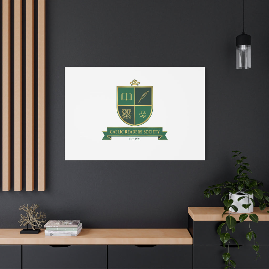 Gaelic Crest Shield Canvas | Celtic crest, Irish heritage logo 36" x 36" 1.25"