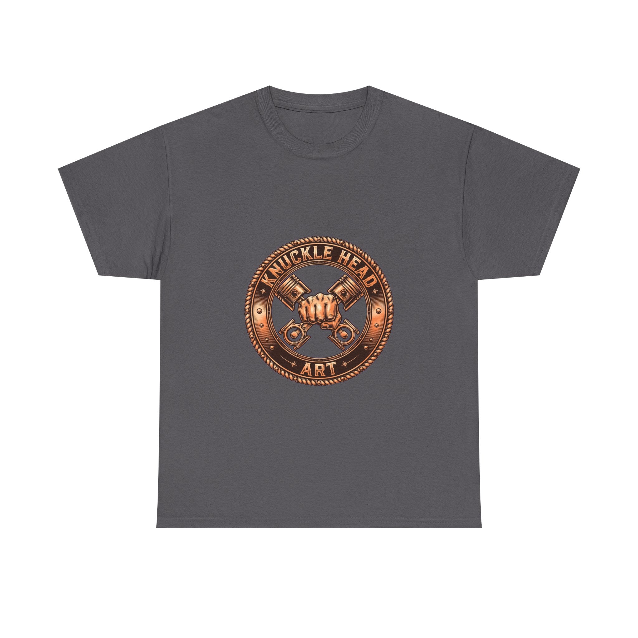 Knucklehead Art Metal Emblem T‑Shirt