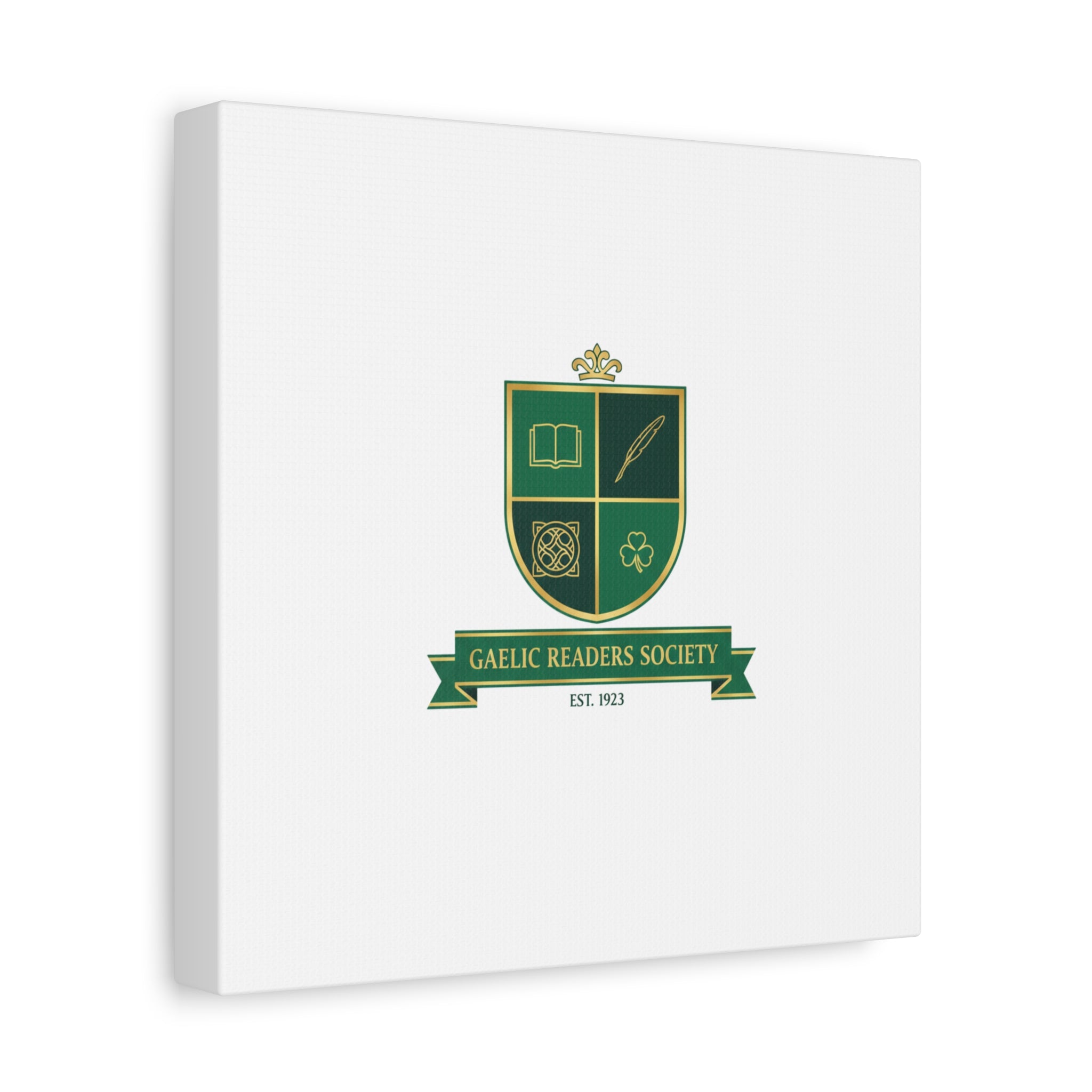Gaelic Crest Shield Canvas | Celtic crest, Irish heritage logo 36" x 36" 1.25"
