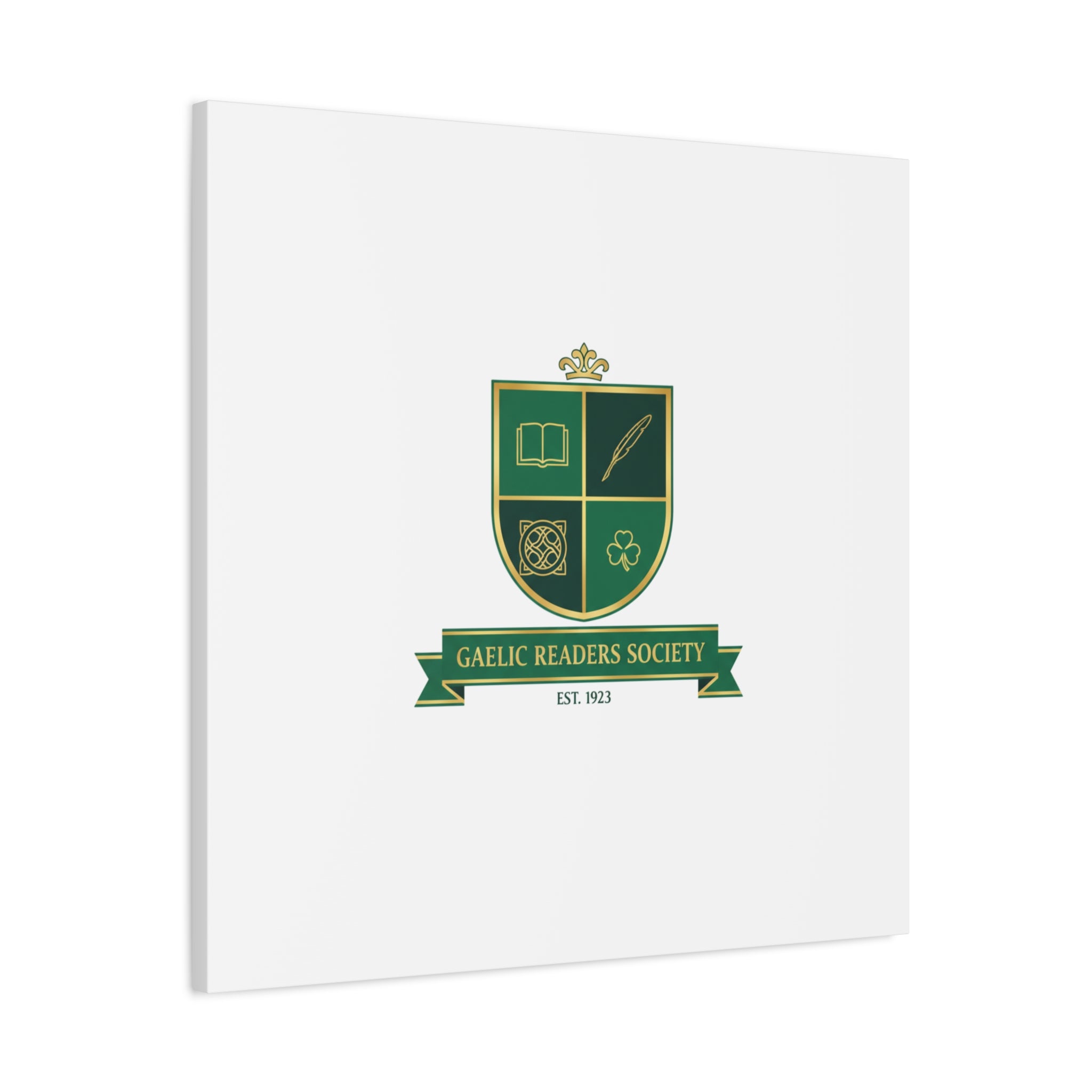 Gaelic Crest Shield Canvas | Celtic crest, Irish heritage logo 36" x 36" 1.25"