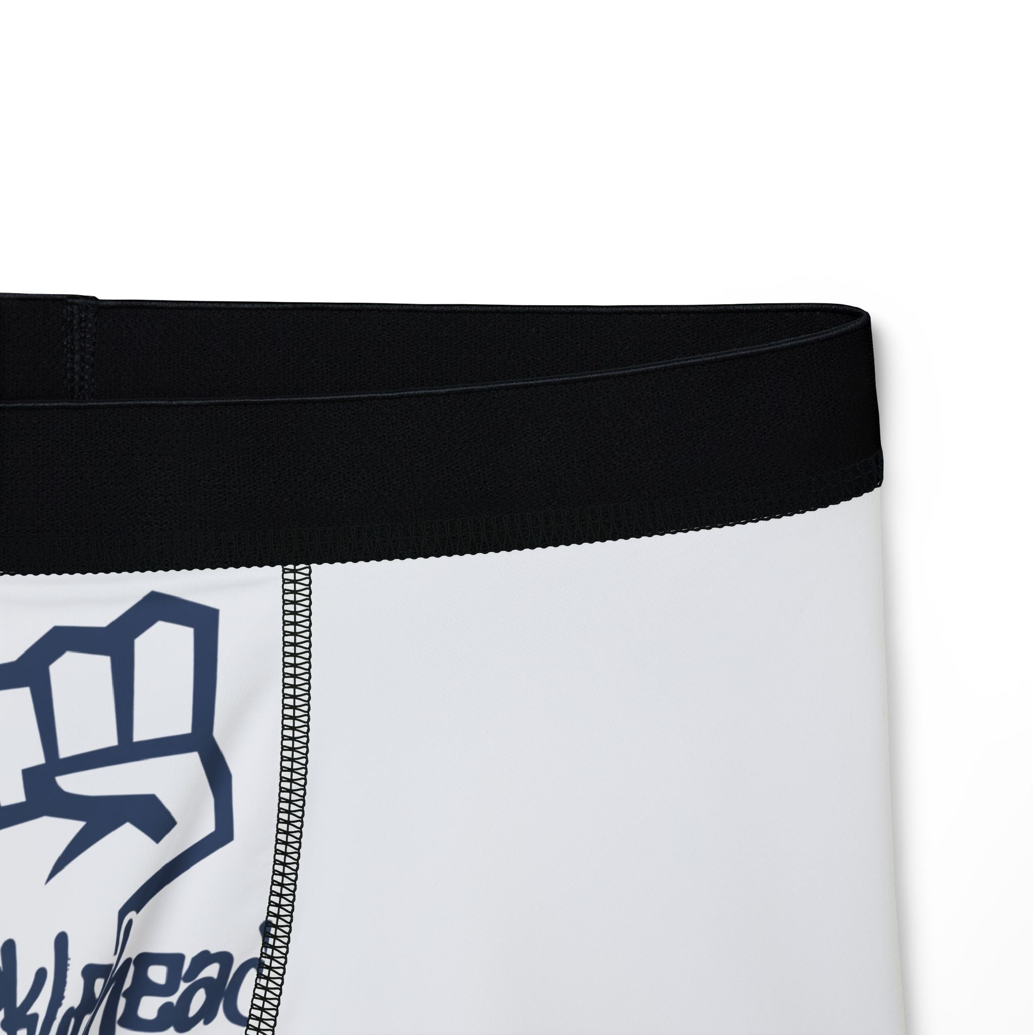 Knuckleberr Fist Graphic Men's Boxer Briefs - Fun Novelty Underwear Black stitching
