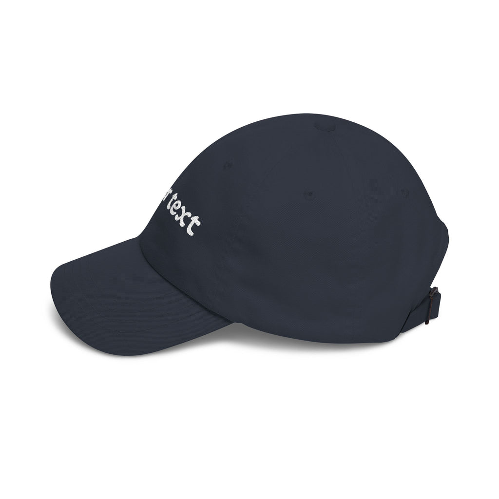 Custom Script Text Dad Cap | Personalized Embroidered Baseball Hat