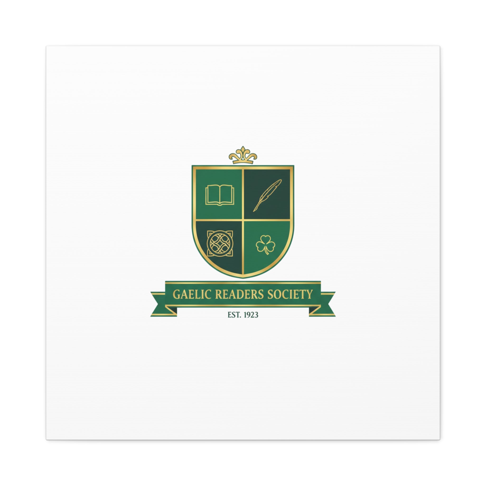 Gaelic Crest Shield Canvas | Celtic crest, Irish heritage logo