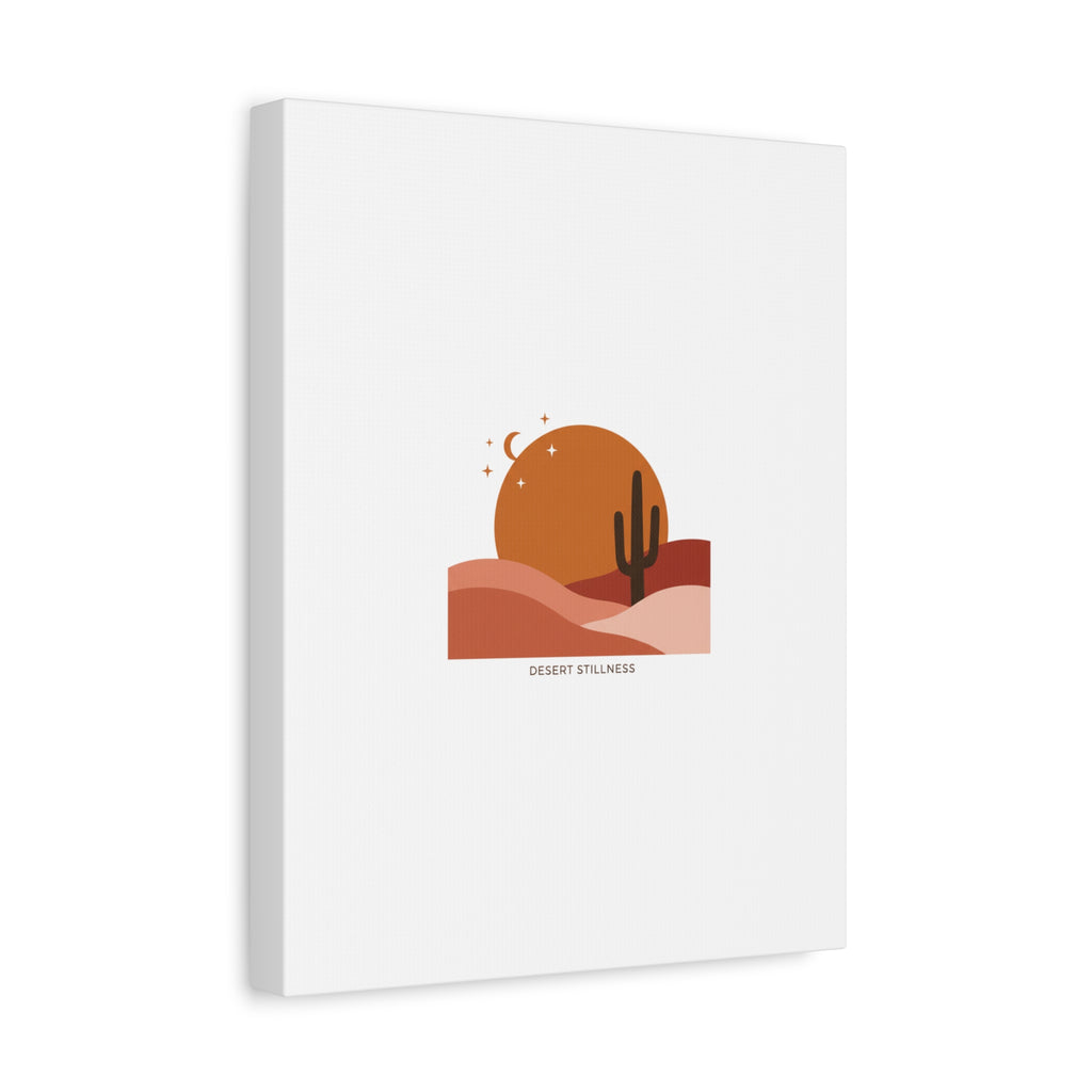 Desert Stillness Canvas, Desert Sunset Minimalist Mesa | Southwestern Art Print 36" x 36" 1.25"
