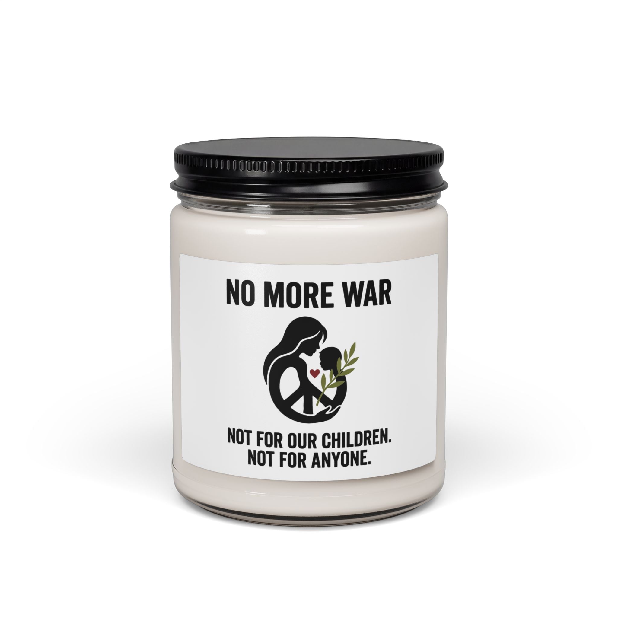 No More War Soy Candle | Anti-War, Peace, Bring Them Home. Sea Salt + Orchid 9oz