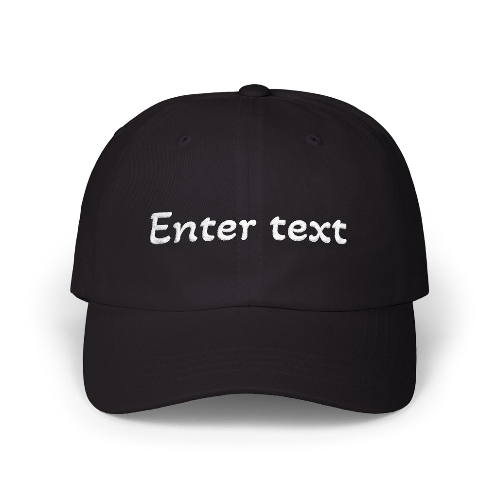 Custom Script Text Dad Cap | Personalized Embroidered Baseball Hat