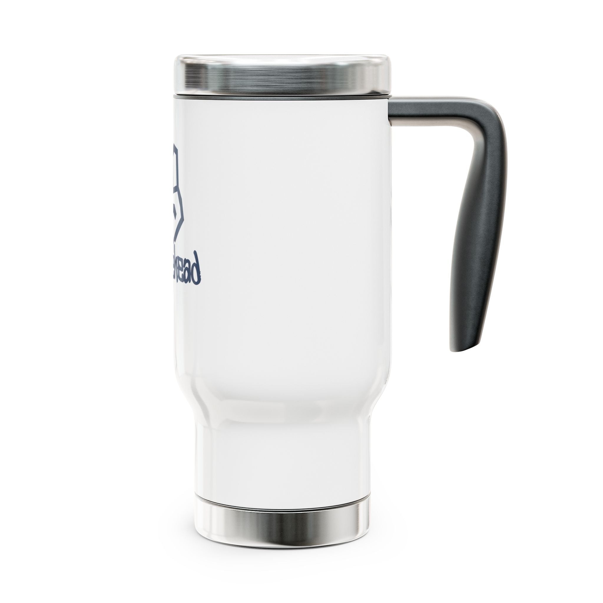 Travel Mug — 'Knucklehead' Fist Logo 14oz Stainless Steel Travel Mug with Handle 14oz