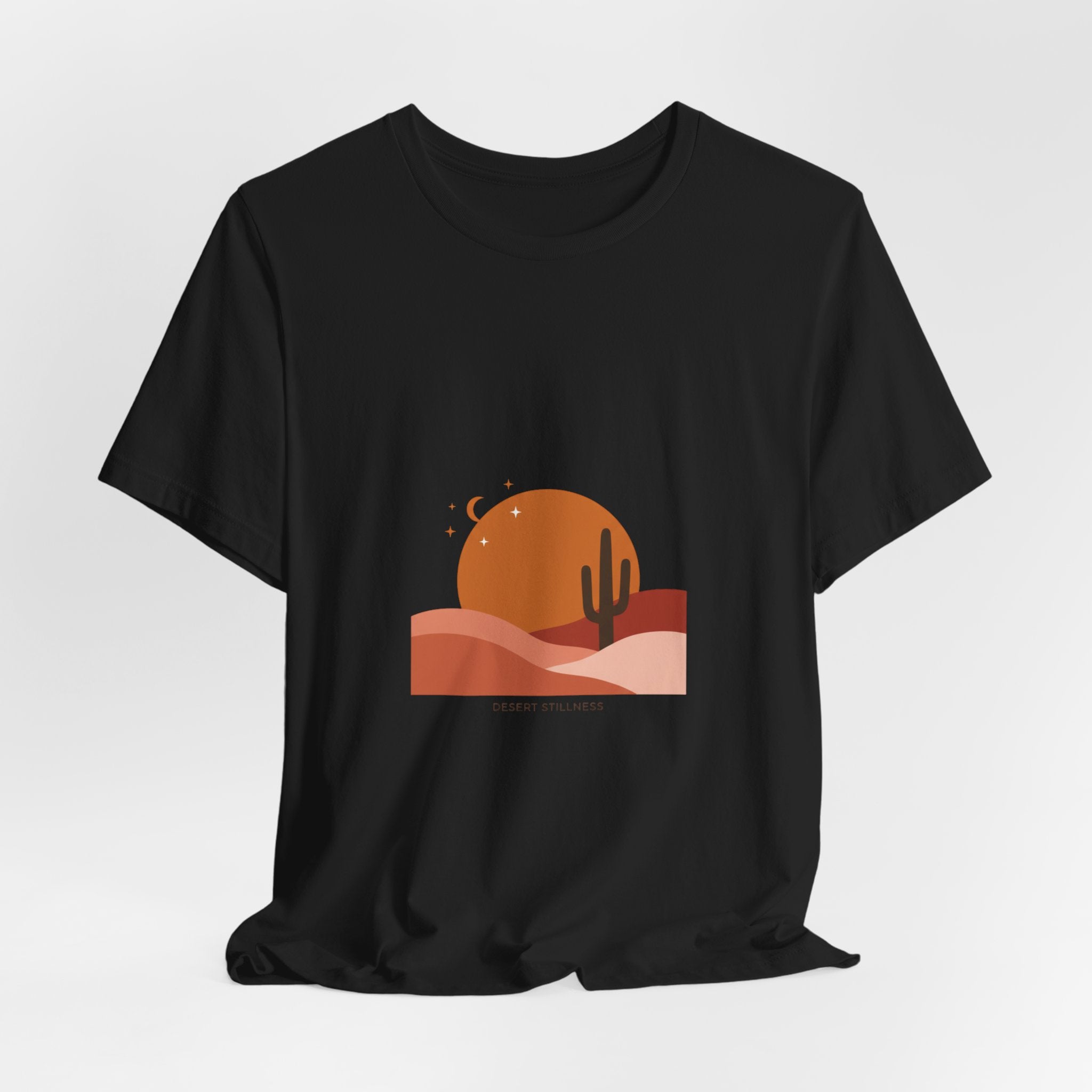 Desert Sunset Minimalist Mesa Tee | Southwestern art print, adobe-inspired Navy