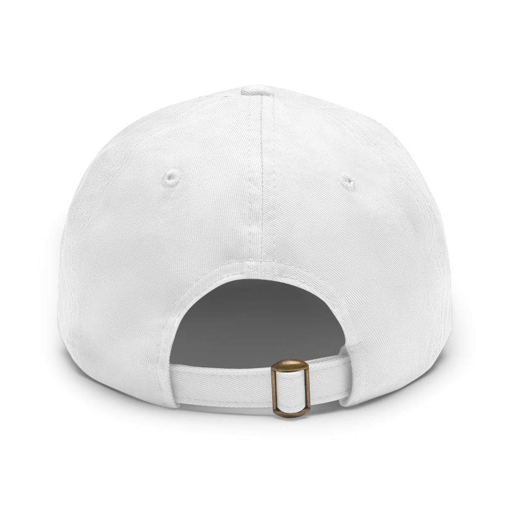 Built for Peace Leather Patch Dad Hat — Casual Cotton Baseball Cap