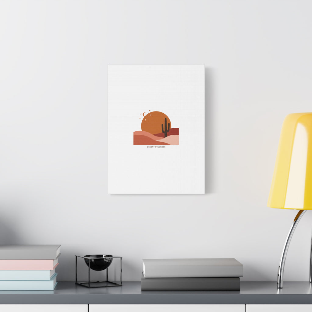 Desert Stillness Canvas, Desert Sunset Minimalist Mesa | Southwestern Art Print 36" x 36" 1.25"