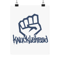 Knucklehead Fist Matte Poster — Urban Graffiti Wall Art 8" x 10" Matte