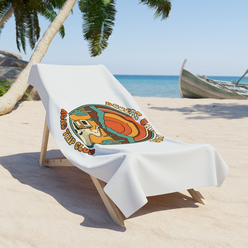Beach Towel — Desert Daydreams Road Trip Club Retro Camper Design