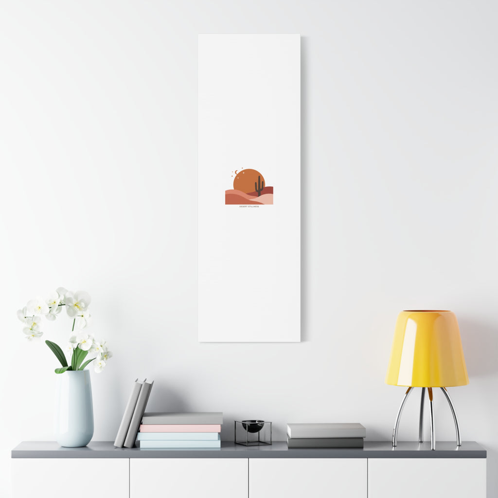 Desert Stillness Canvas, Desert Sunset Minimalist Mesa | Southwestern Art Print 36" x 36" 1.25"