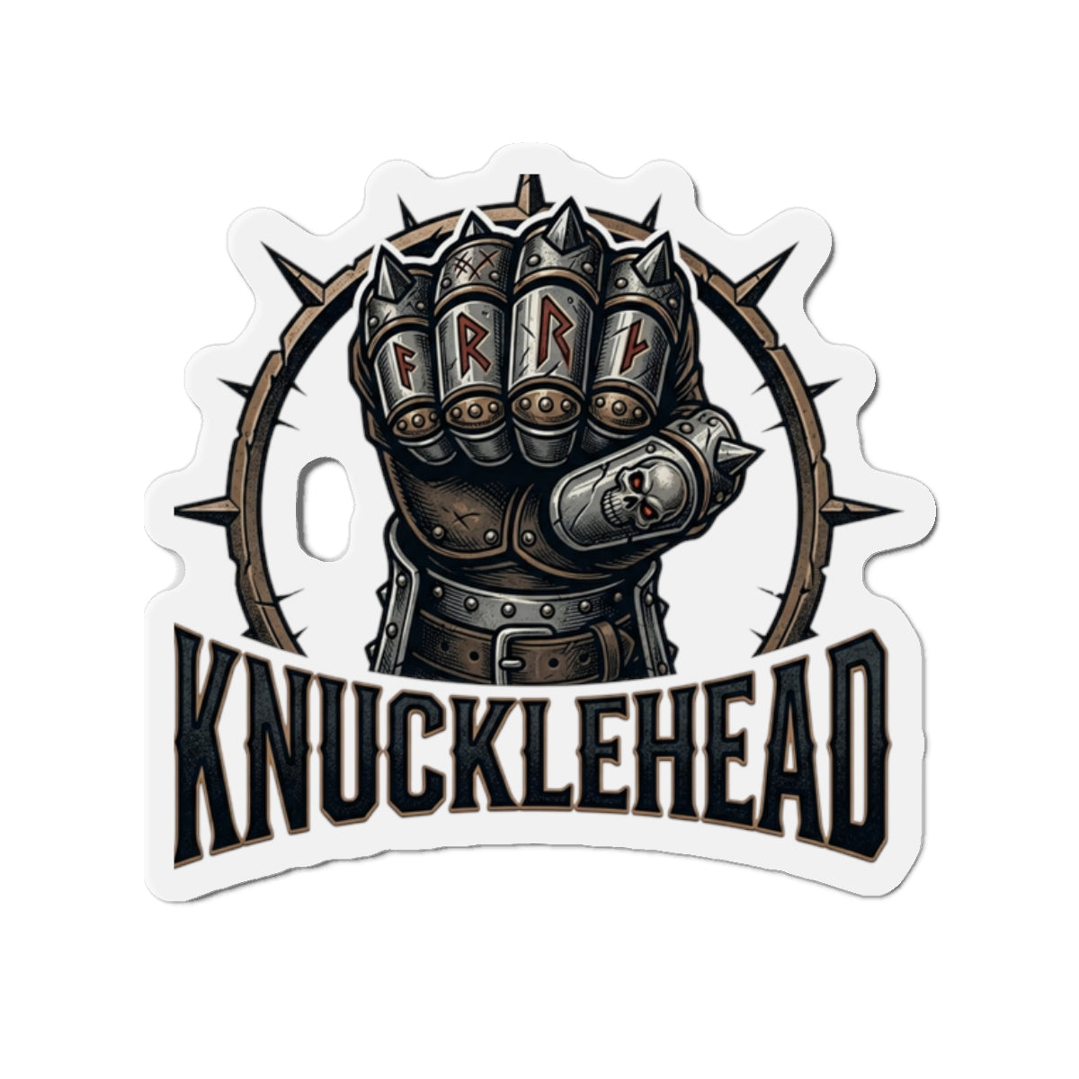 Knucklehead Die-Cut Magnet 2" x 2" Die-Cut 1 pc