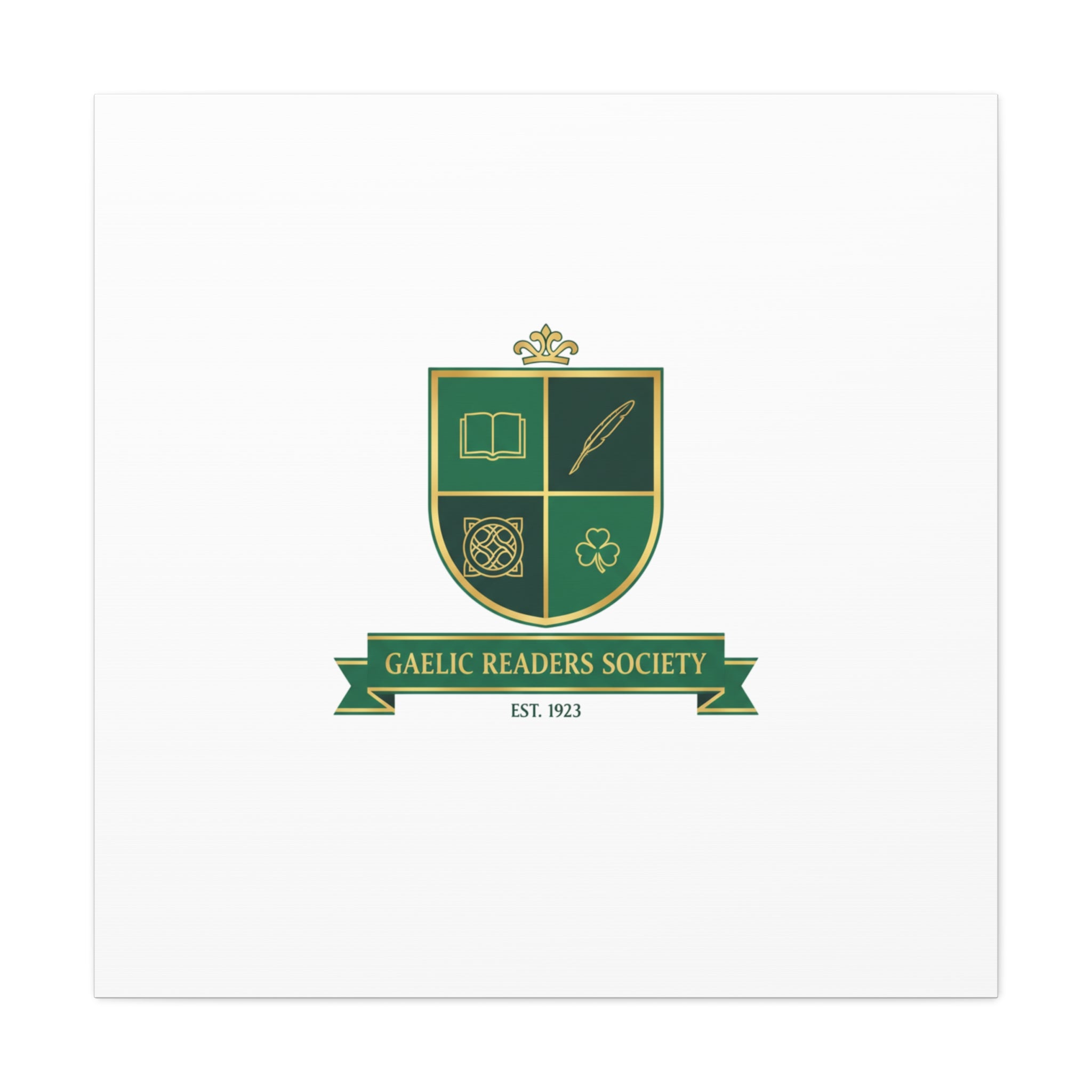 Gaelic Crest Shield Canvas | Celtic crest, Irish heritage logo