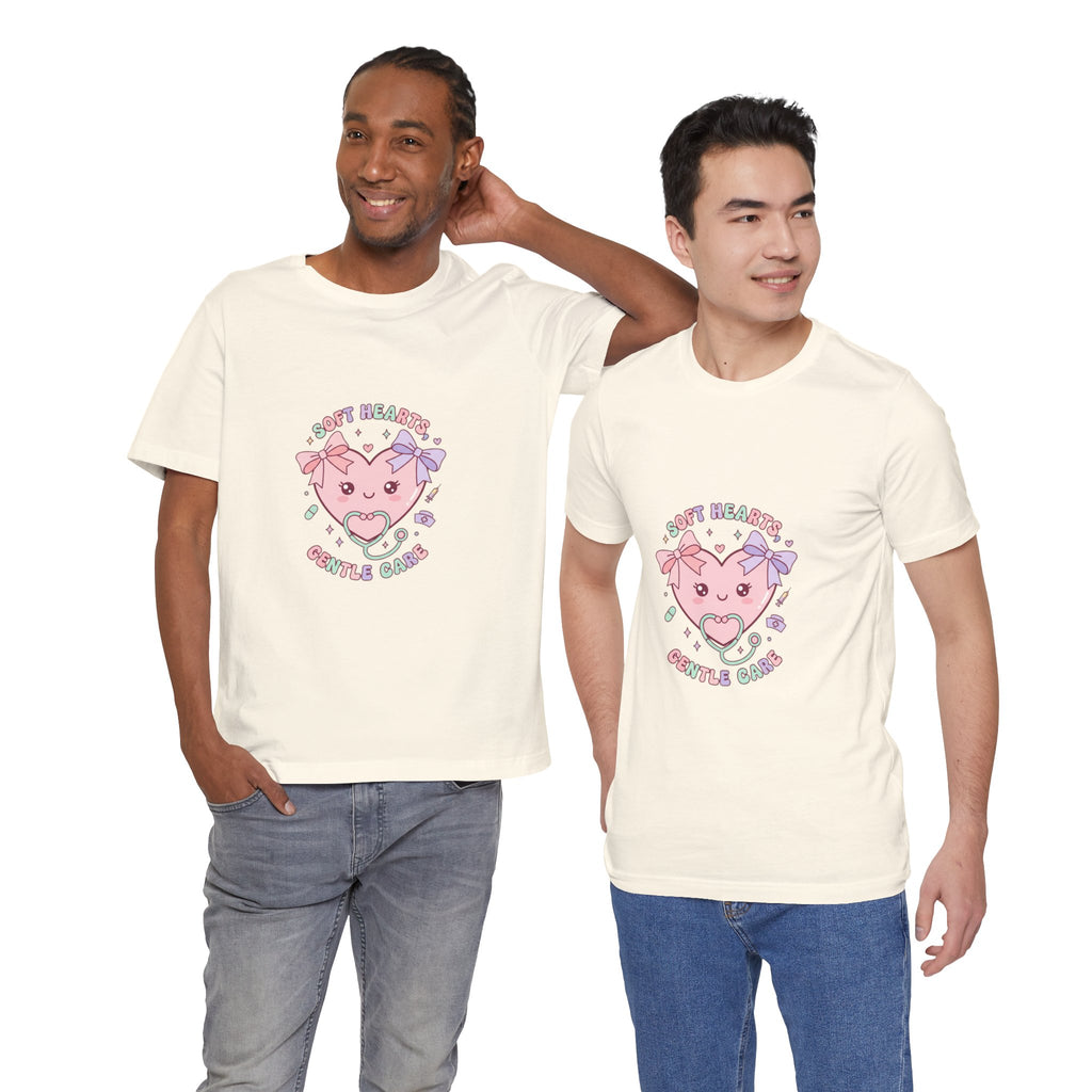 Kawaii Nurse Heart Tee | pastel healthcare design, coquette medical shirt Navy