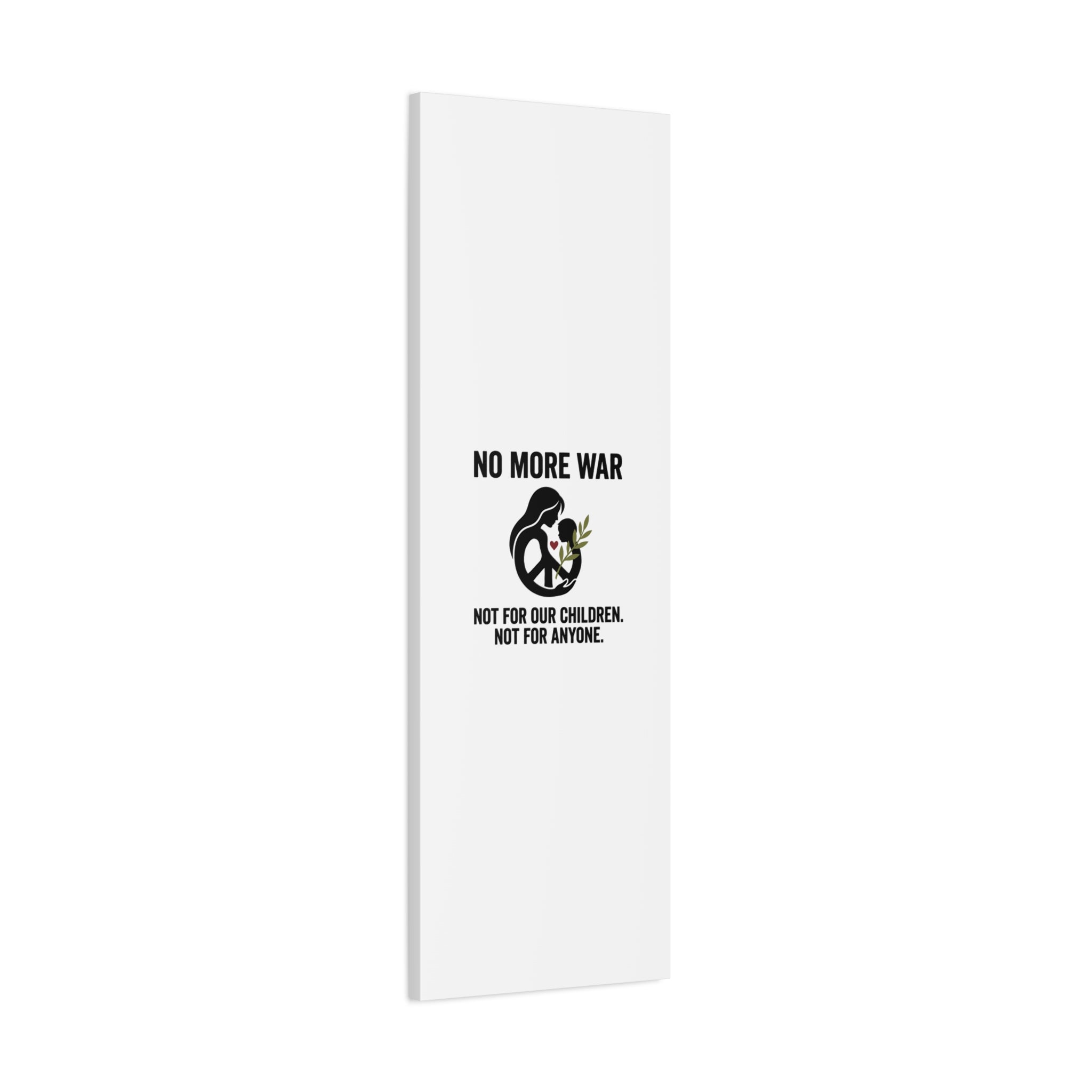 No More War Canvas, Anti-War Peace Protest Wall Art | Solidarity Ceasefire. 36" x 36" 1.25"