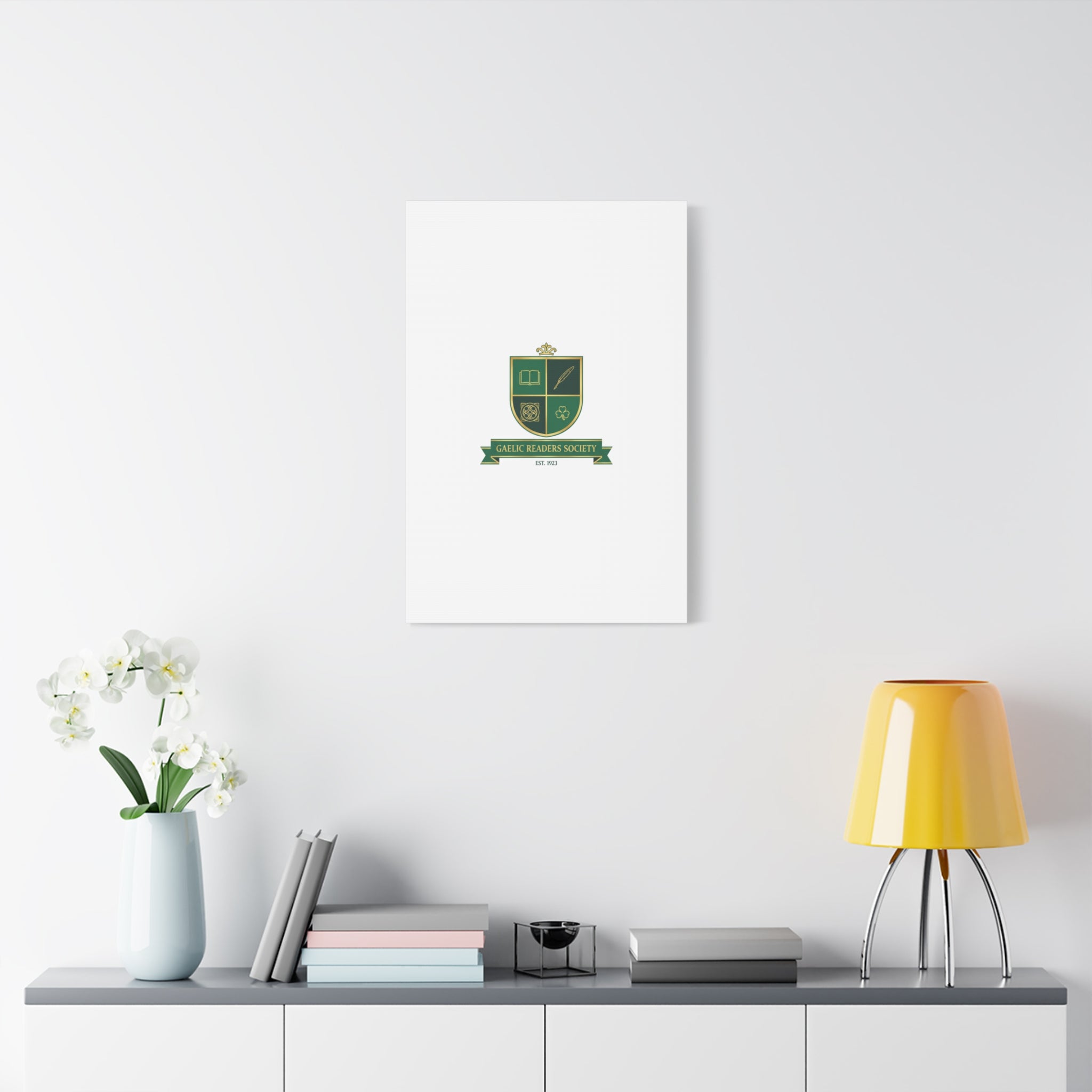 Gaelic Crest Shield Canvas | Celtic crest, Irish heritage logo 36" x 36" 1.25"