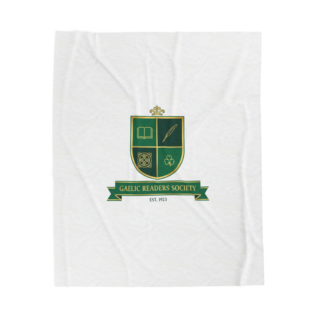 Celtic Crest Gaelic Readers Society Blanket | Irish heritage logo, Celtic knot 50" × 60"