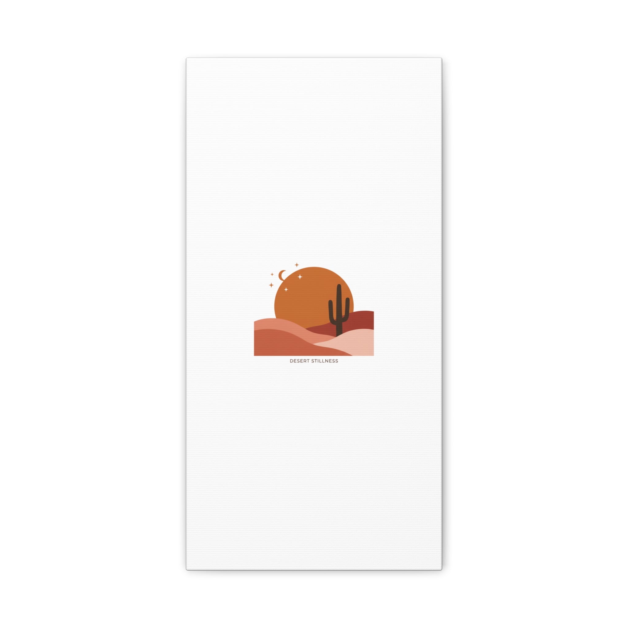 Desert Stillness Canvas, Desert Sunset Minimalist Mesa | Southwestern Art Print