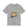 Sunset Highway VW Van Graphic Tee | 70s Sunset Shirt, Retro Surf Vintage Palm Athletic Heather