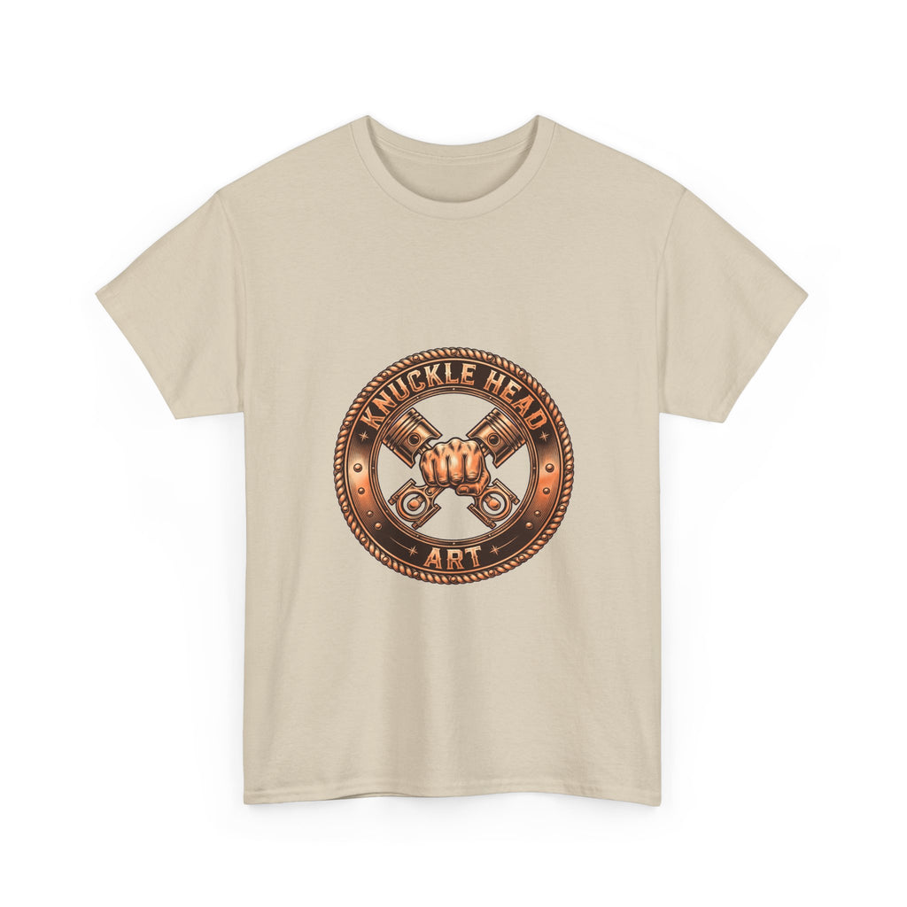 Knucklehead Art Metal Emblem T‑Shirt