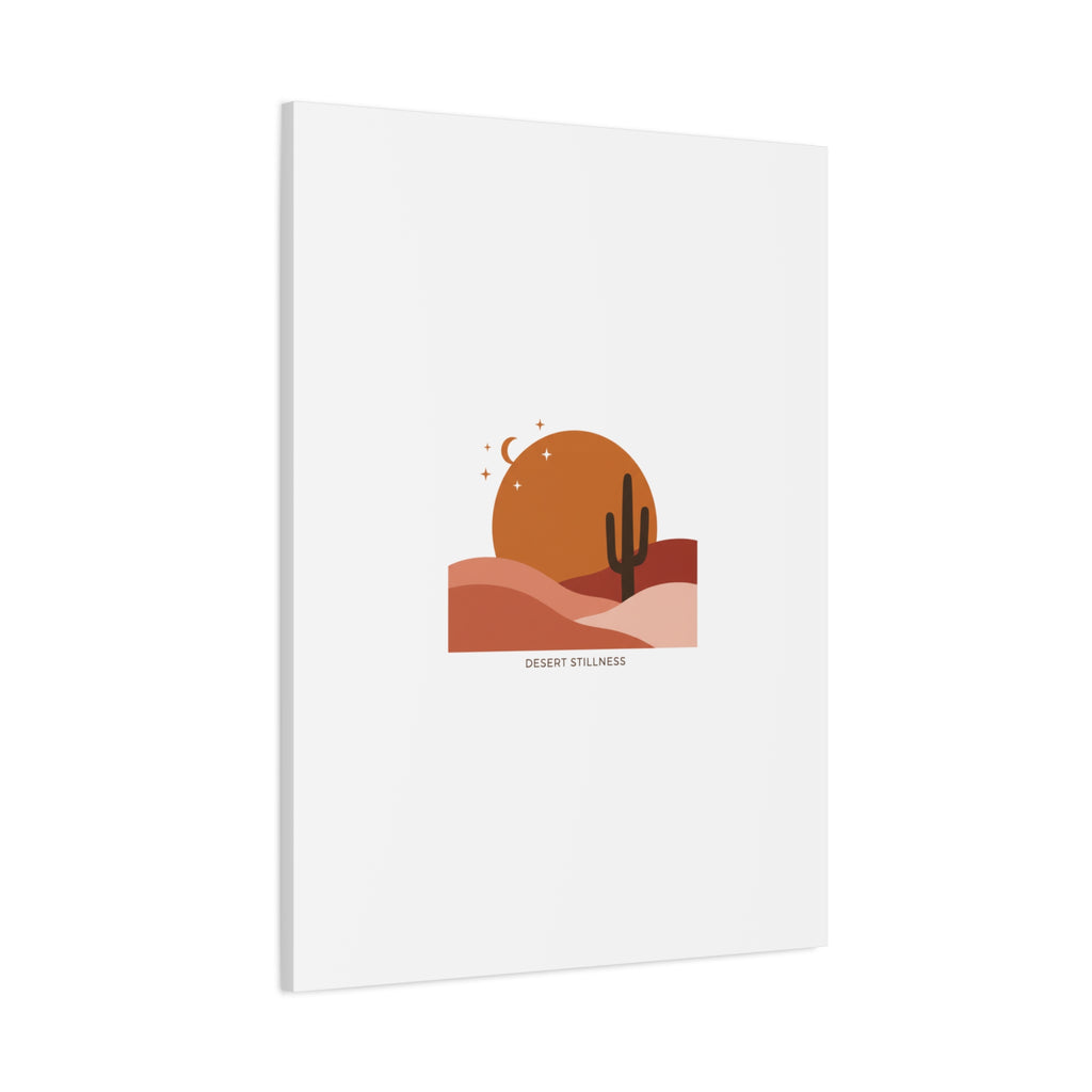 Desert Stillness Canvas, Desert Sunset Minimalist Mesa | Southwestern Art Print 36" x 36" 1.25"