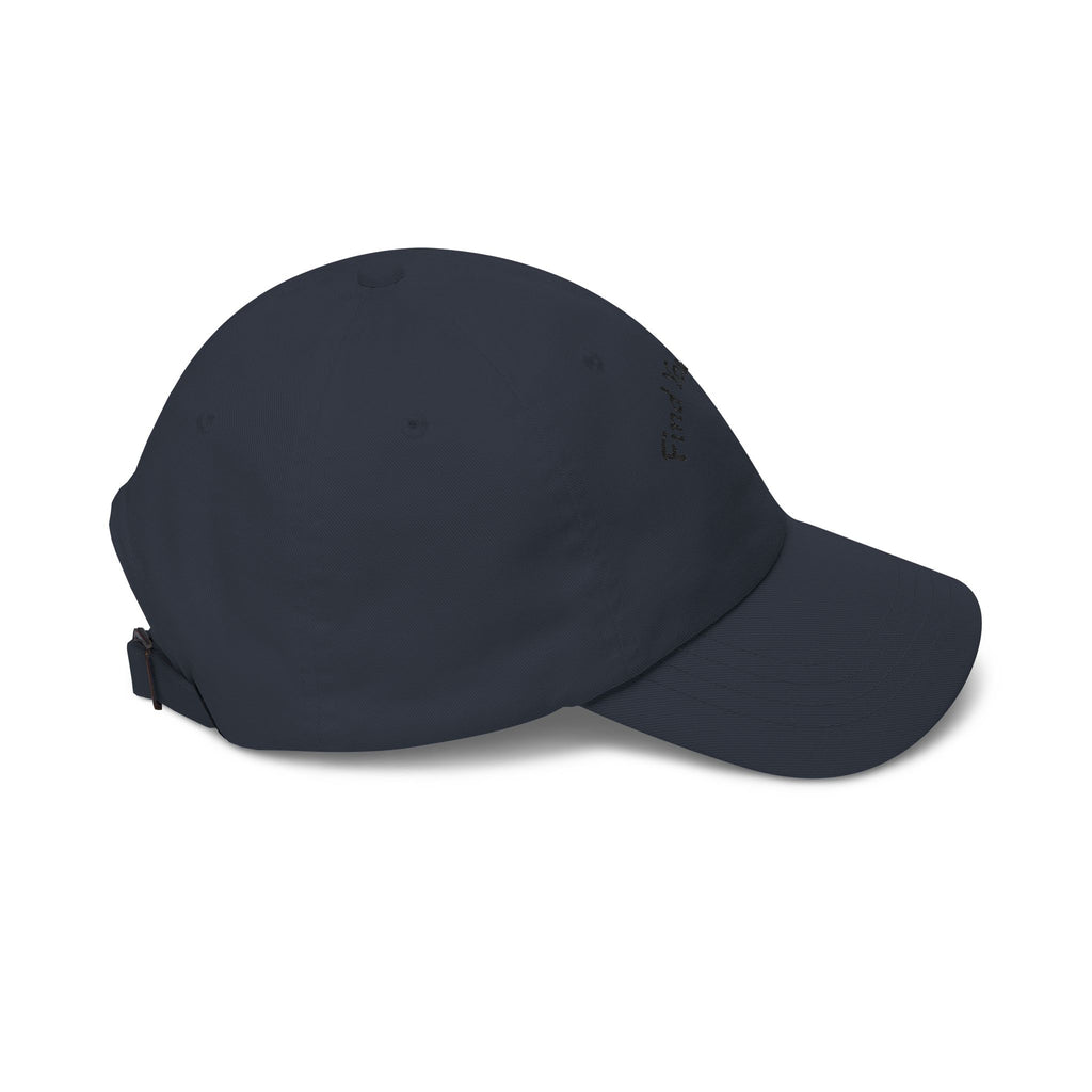 Dad Cap – "Find You're Peace" Embroidered White Baseball Hat.