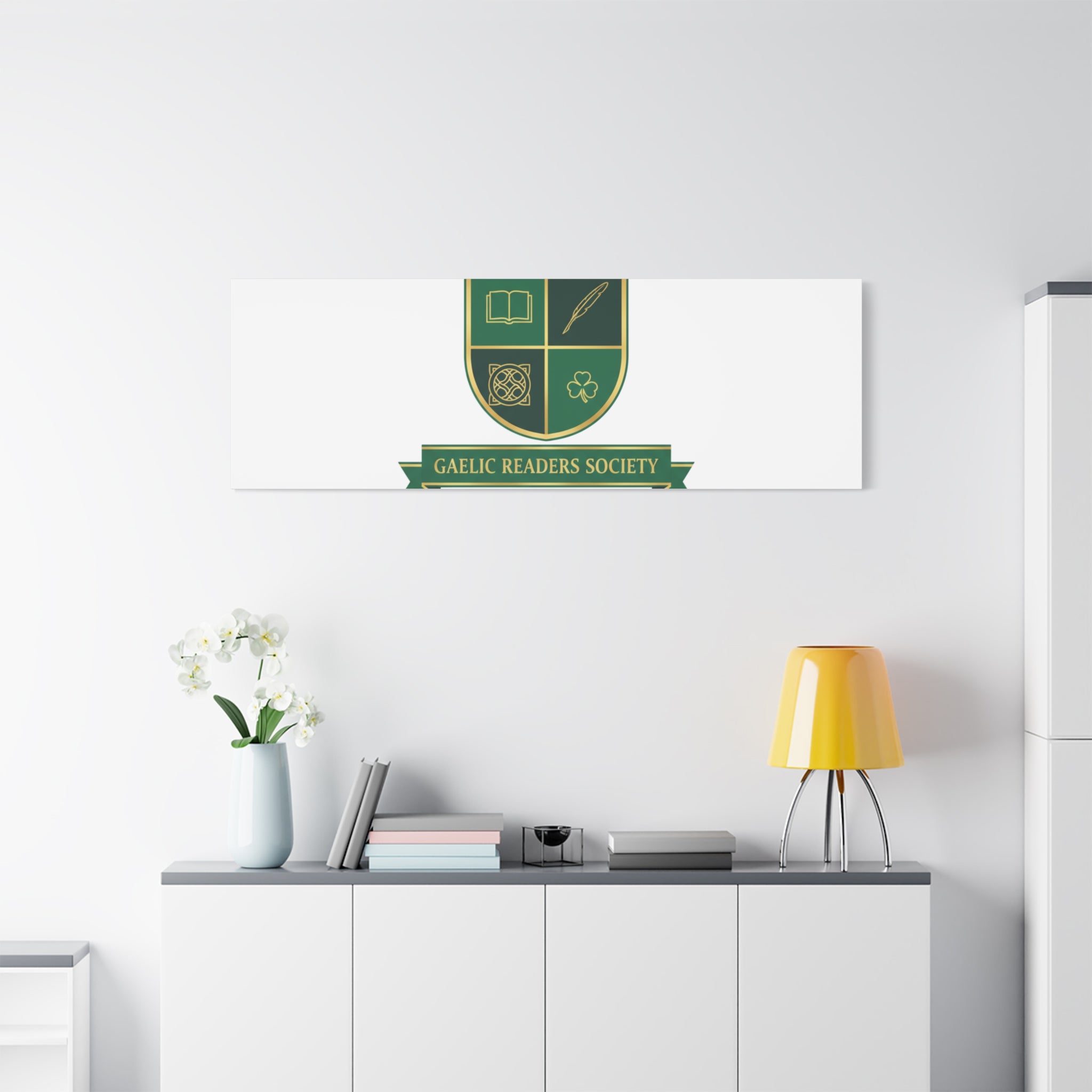 Gaelic Crest Shield Canvas | Celtic crest, Irish heritage logo 36" x 36" 1.25"