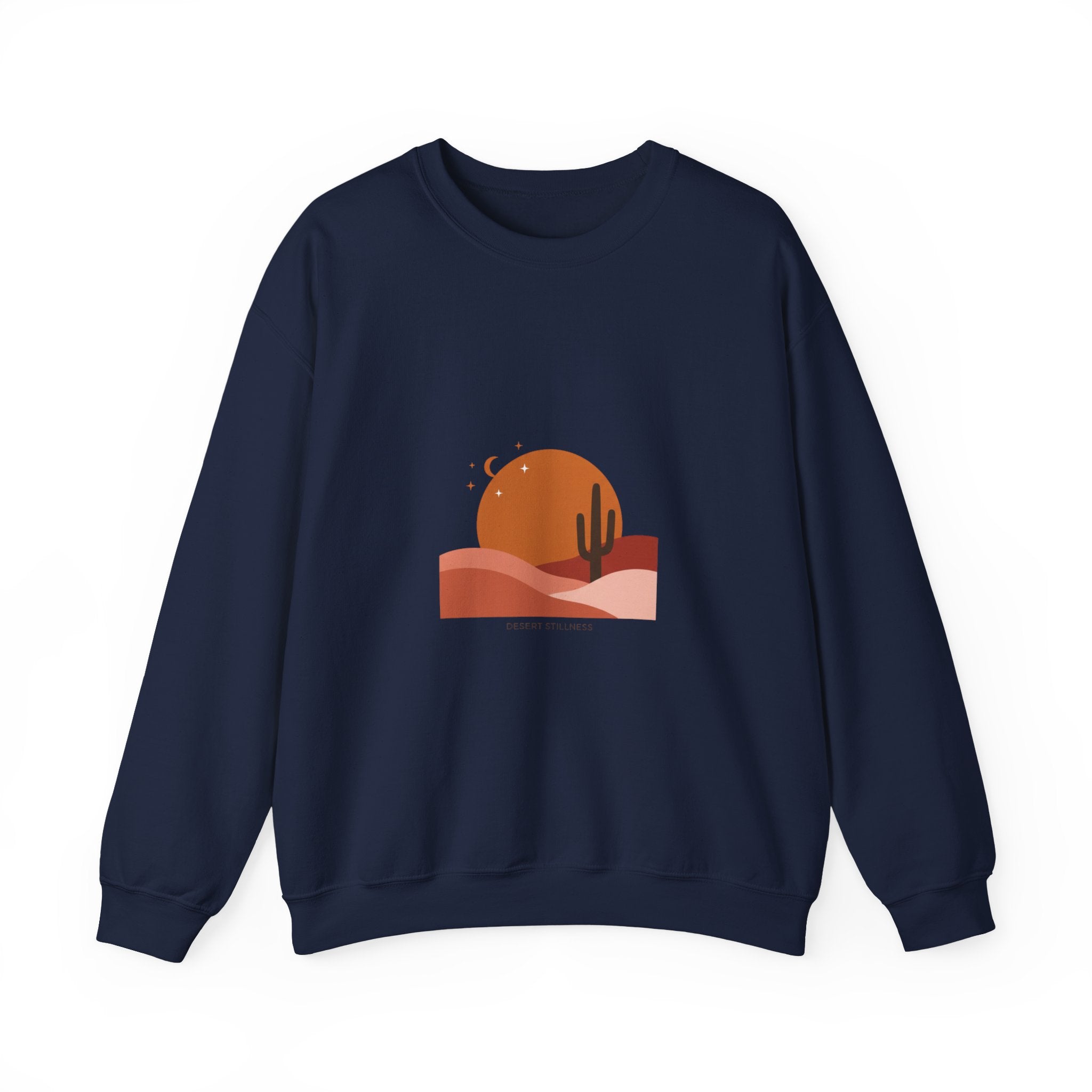 Desert Sunset Minimalist Mesa Sweatshirt | Southwestern adobe-inspired wall art vibe