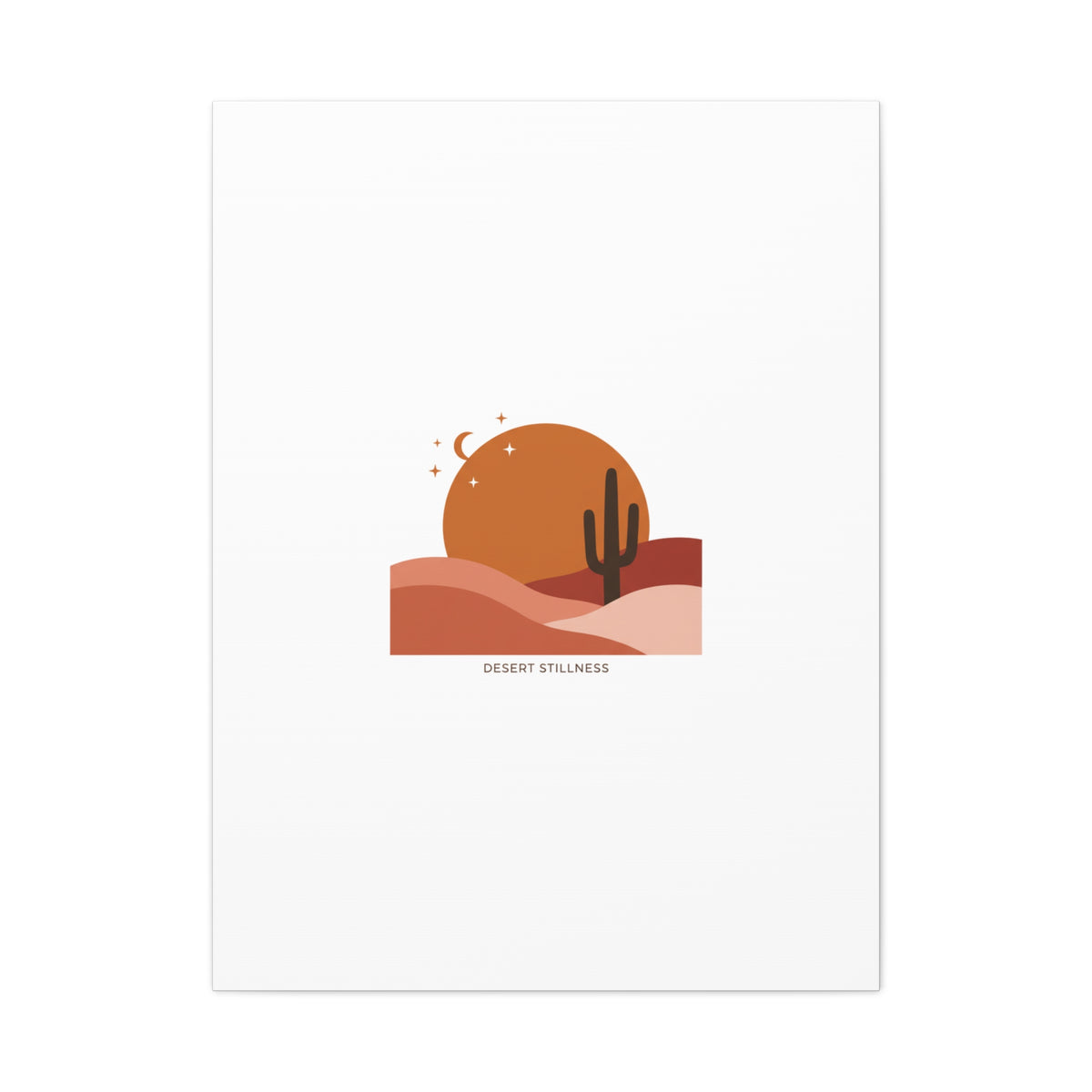 Desert Stillness Canvas, Desert Sunset Minimalist Mesa | Southwestern Art Print — product image 46