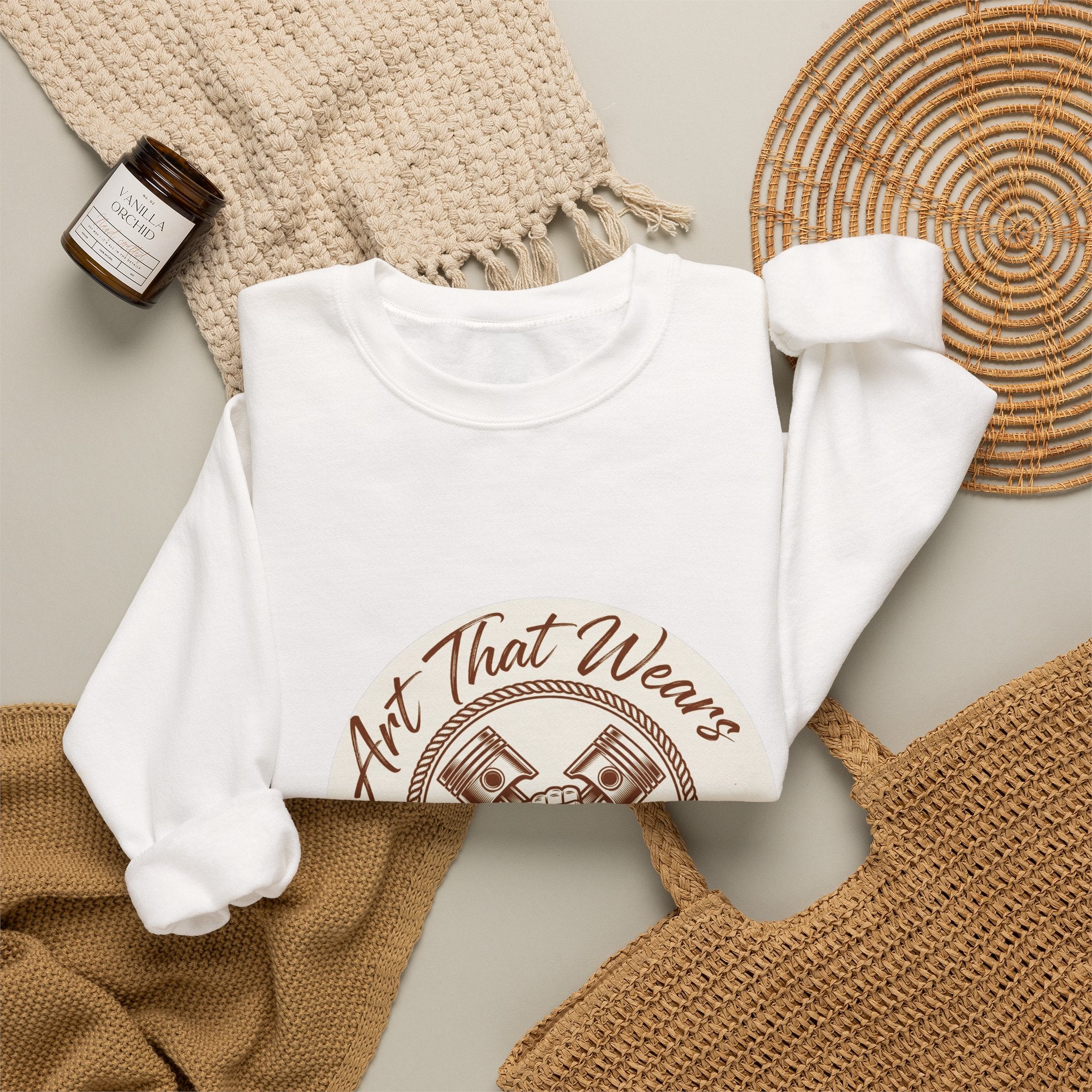 Crewneck Sweatshirt — "Art That Wears" Graphic Pullover