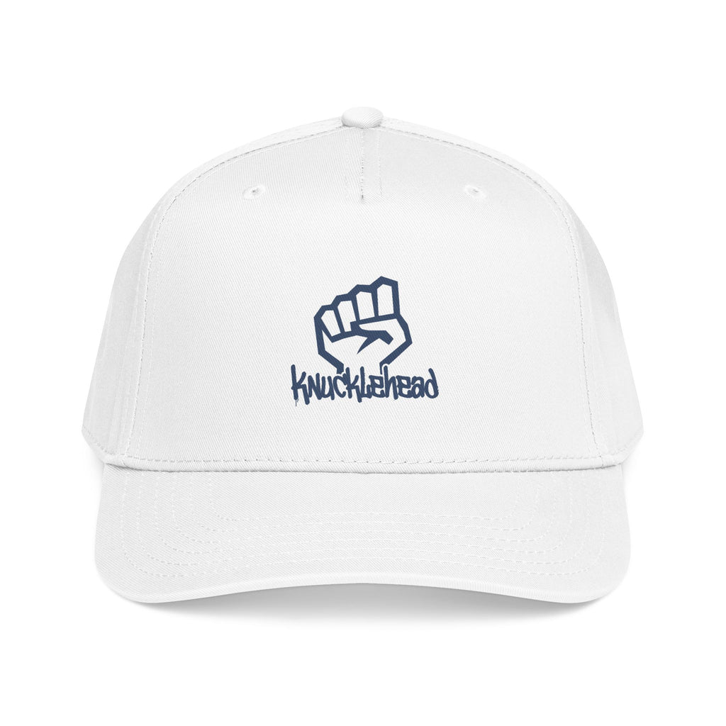 Knucklehead Fist Embroidered Baseball Cap One size White