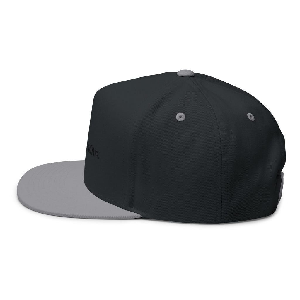 Embroidered Gold Eagle Flat Bill Cap