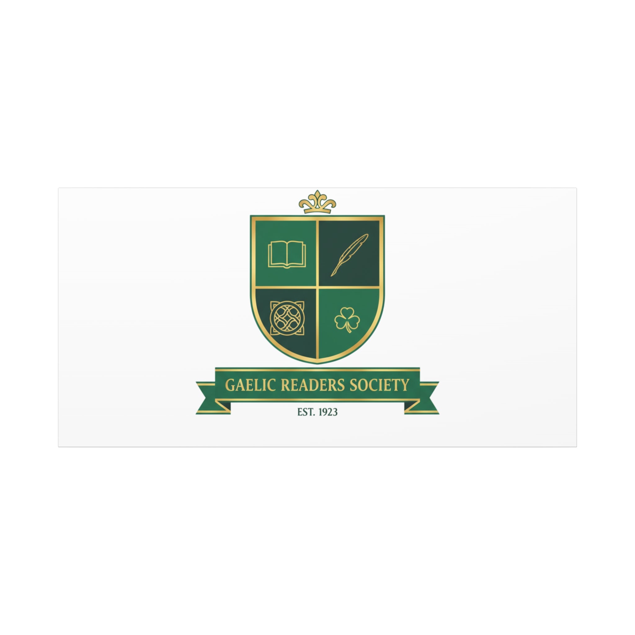 Gaelic Crest Shield Canvas | Celtic crest, Irish heritage logo