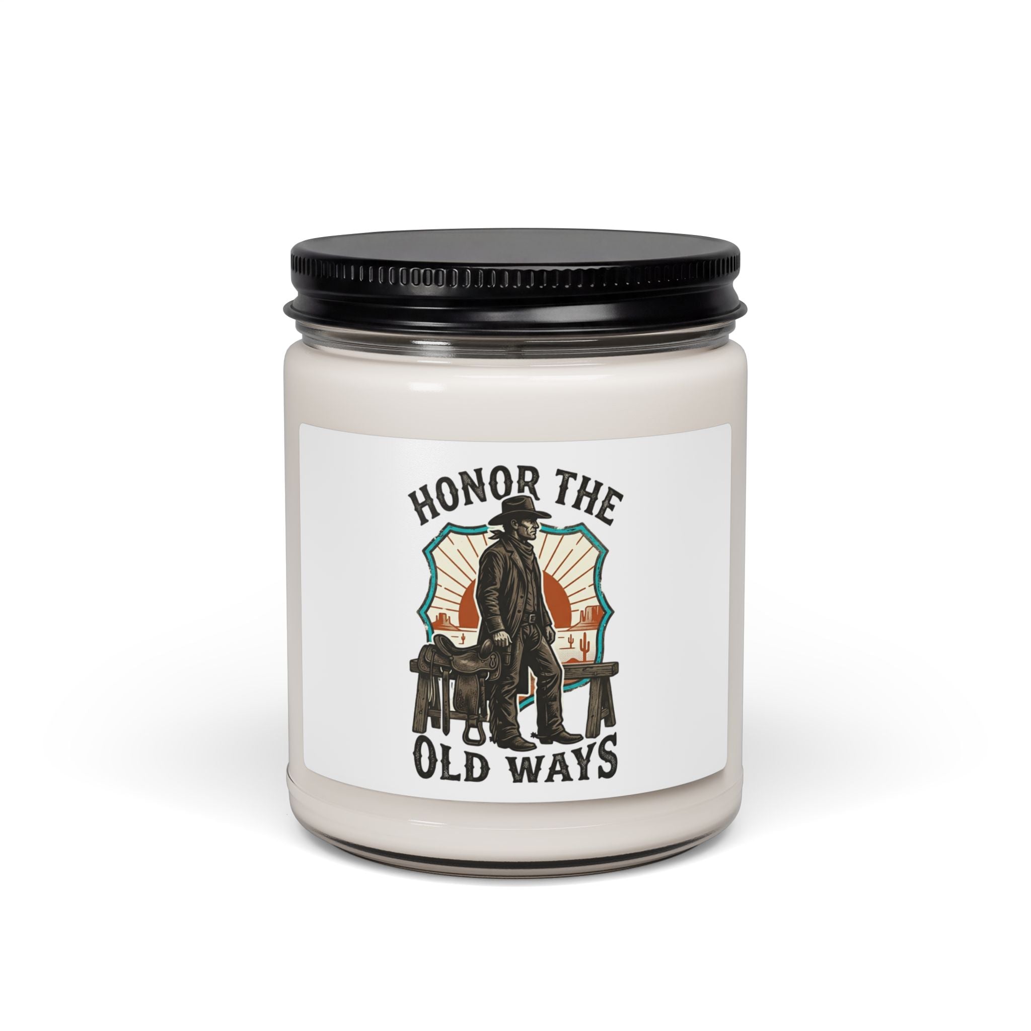 Honor the Old Ways Candle, Western Americana soy candle | Frontier, Vintage. Cinnamon Vanilla 9oz