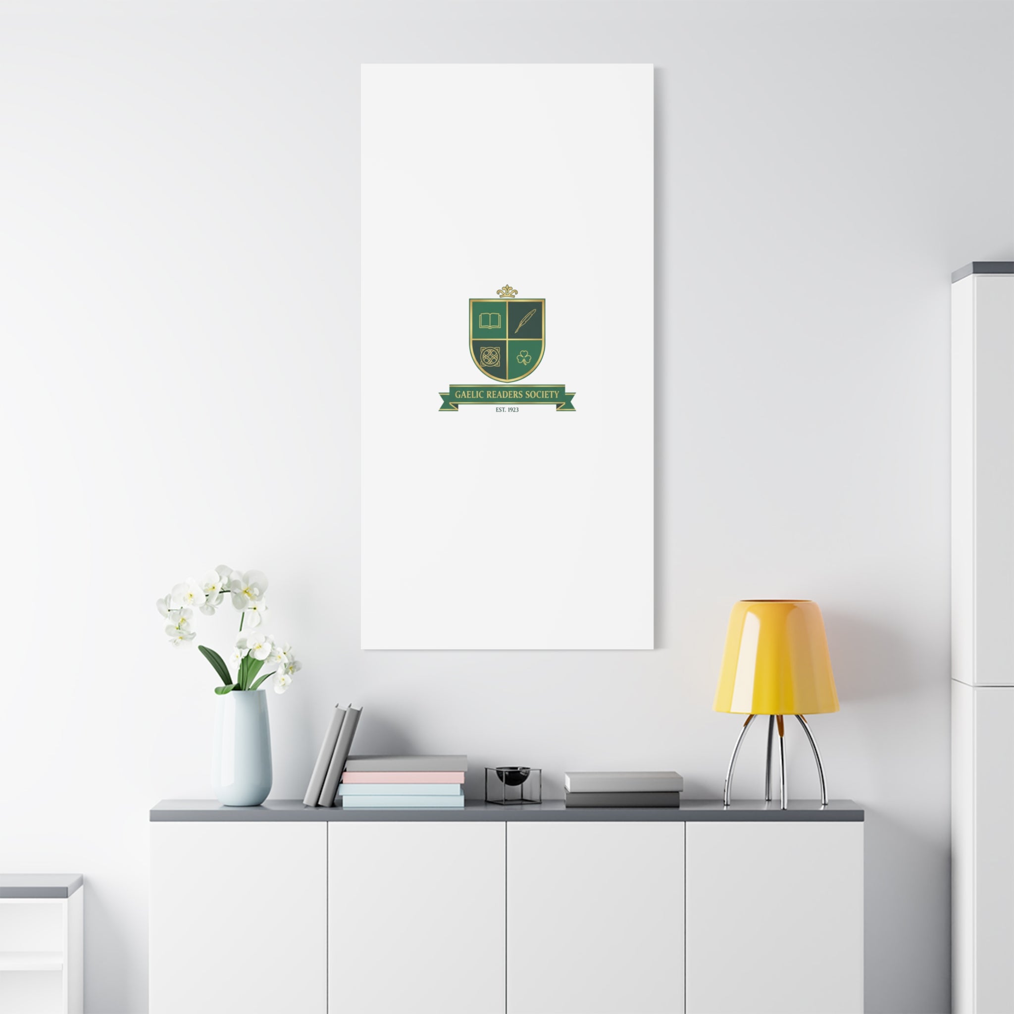 Gaelic Crest Shield Canvas | Celtic crest, Irish heritage logo 36" x 36" 1.25"