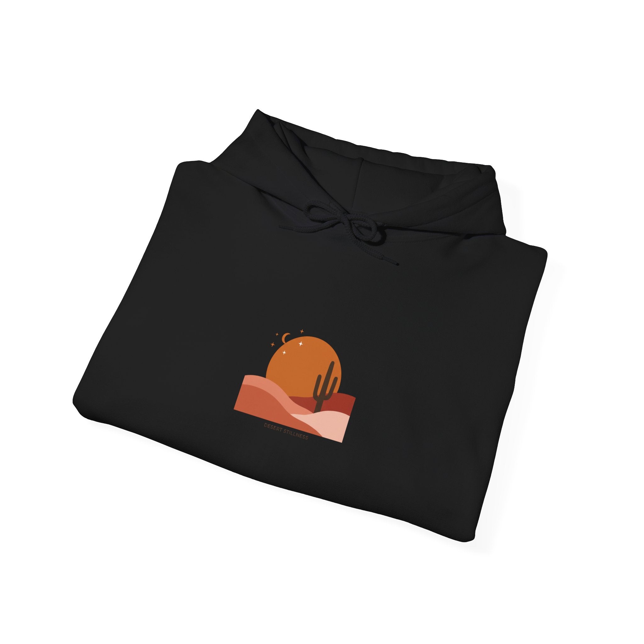 Desert Sunset Minimalist Mesa Hoodie | southwestern art print, adobe-inspired Navy