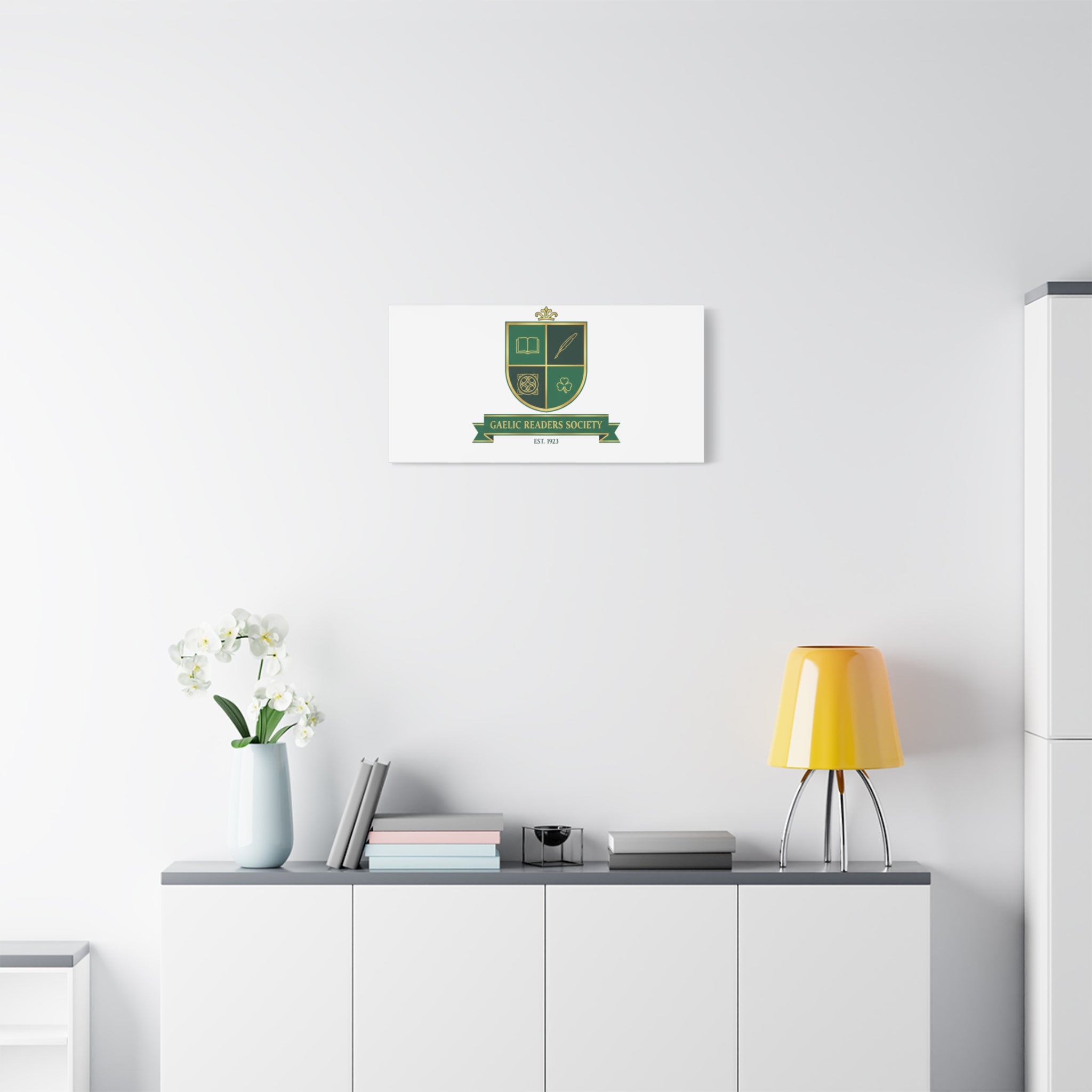 Gaelic Crest Shield Canvas | Celtic crest, Irish heritage logo 36" x 36" 1.25"