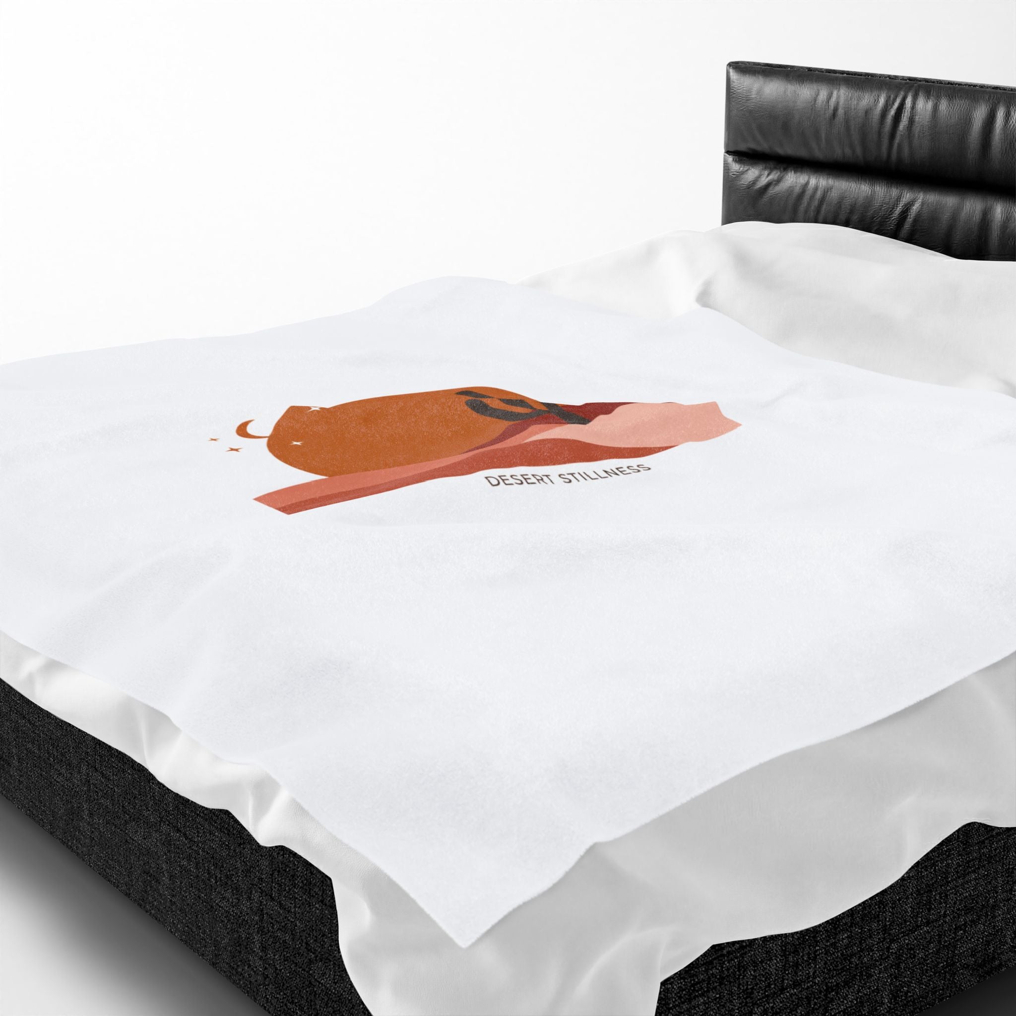 Desert Sunset Mesa Throw Blanket | Southwestern minimalist, adobe-inspired wall art