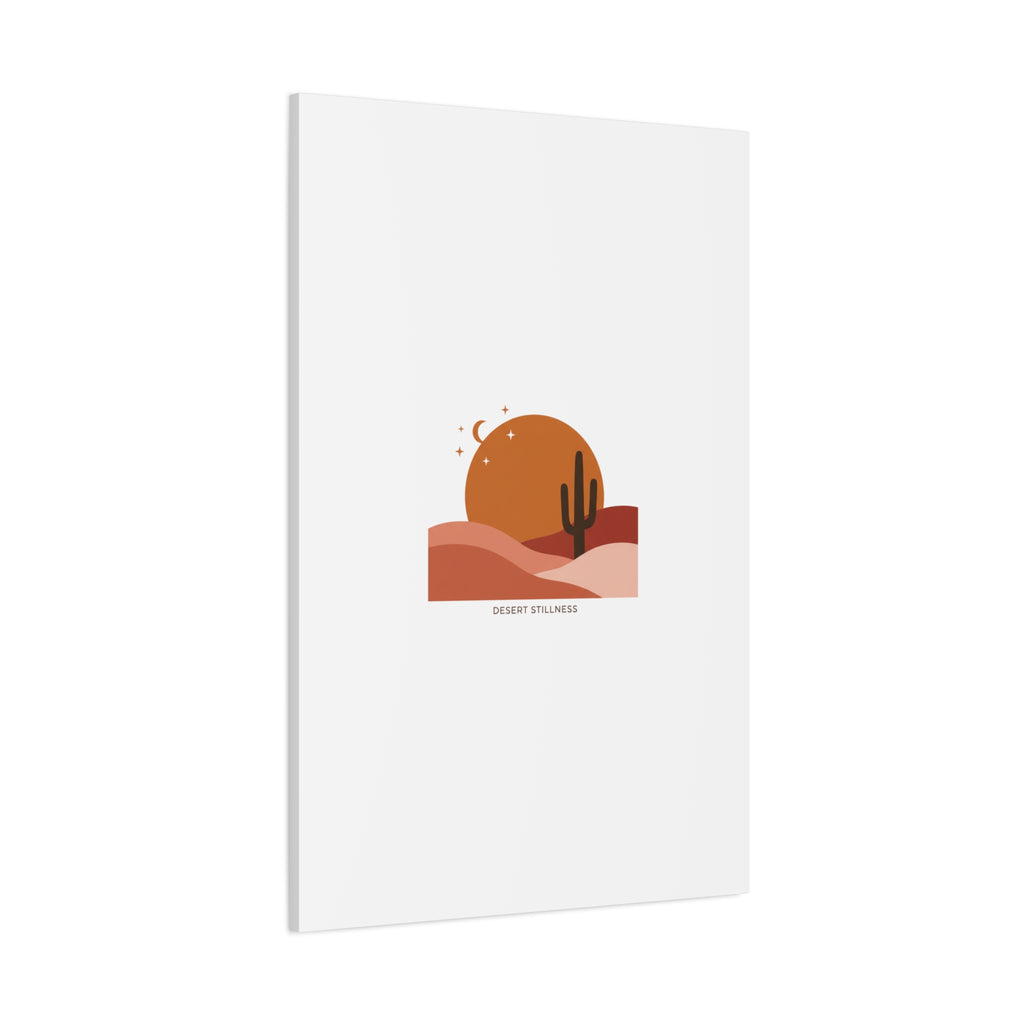 Desert Stillness Canvas, Desert Sunset Minimalist Mesa | Southwestern Art Print 36" x 36" 1.25"