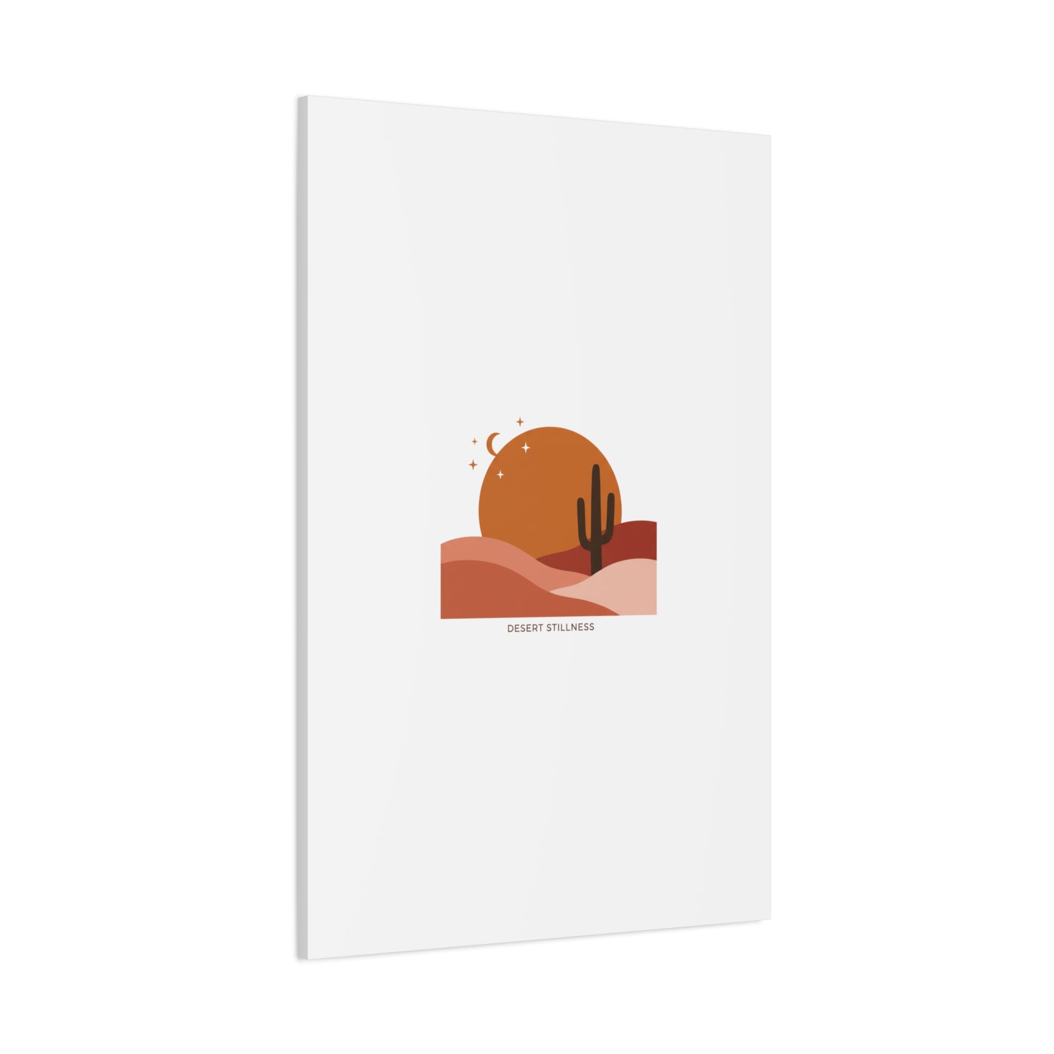 Desert Stillness Canvas, Desert Sunset Minimalist Mesa | Southwestern Art Print 36" x 36" 1.25"