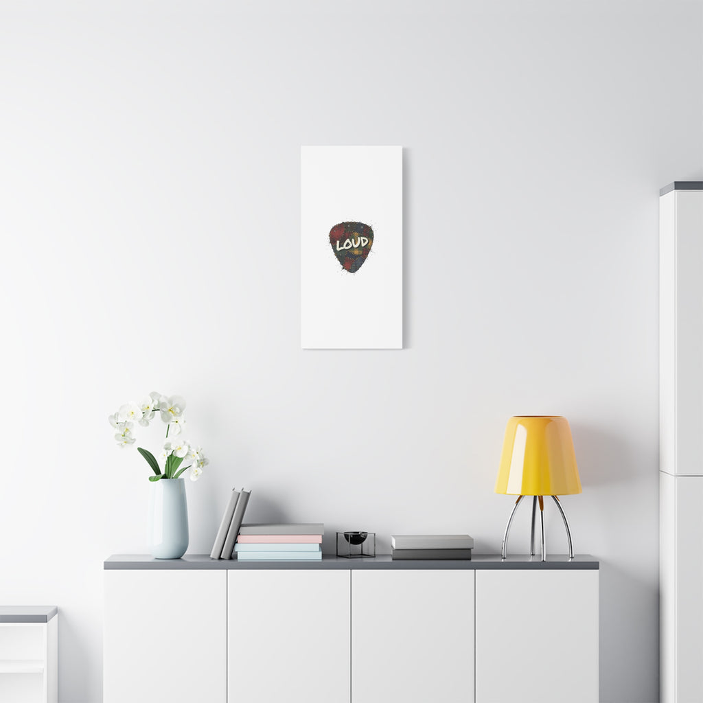 Plaid Patchwork Guitar Pick Canvas, Grunge Revival, 90s Rock Plaid Aesthetic 36" x 36" 1.25"