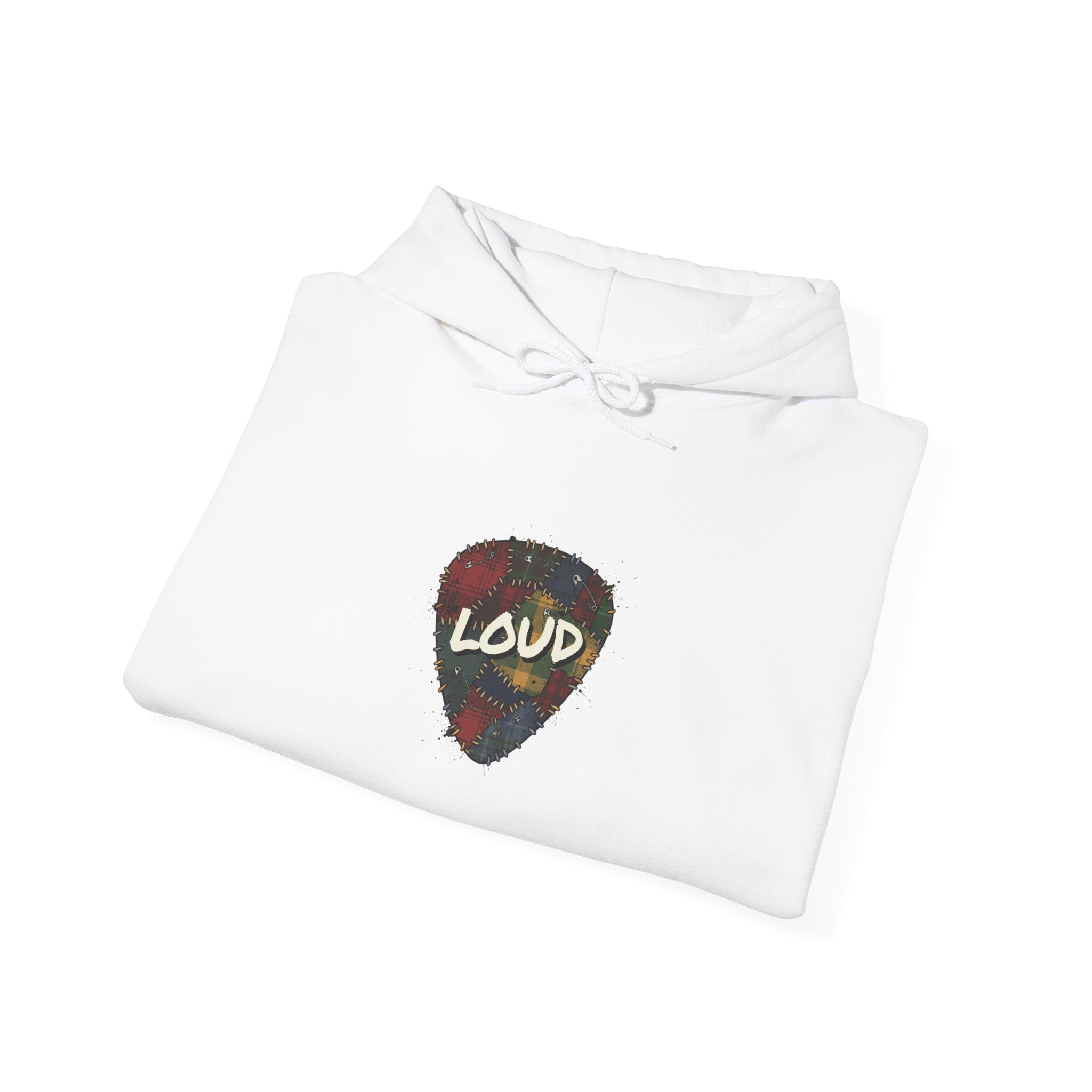 Loud Guitar Pick Hoodie | grunge revival, flannel aesthetic Navy