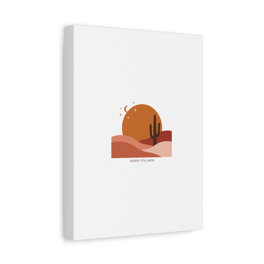 Desert Stillness Canvas, Desert Sunset Minimalist Mesa | Southwestern Art Print 36" x 36" 1.25"
