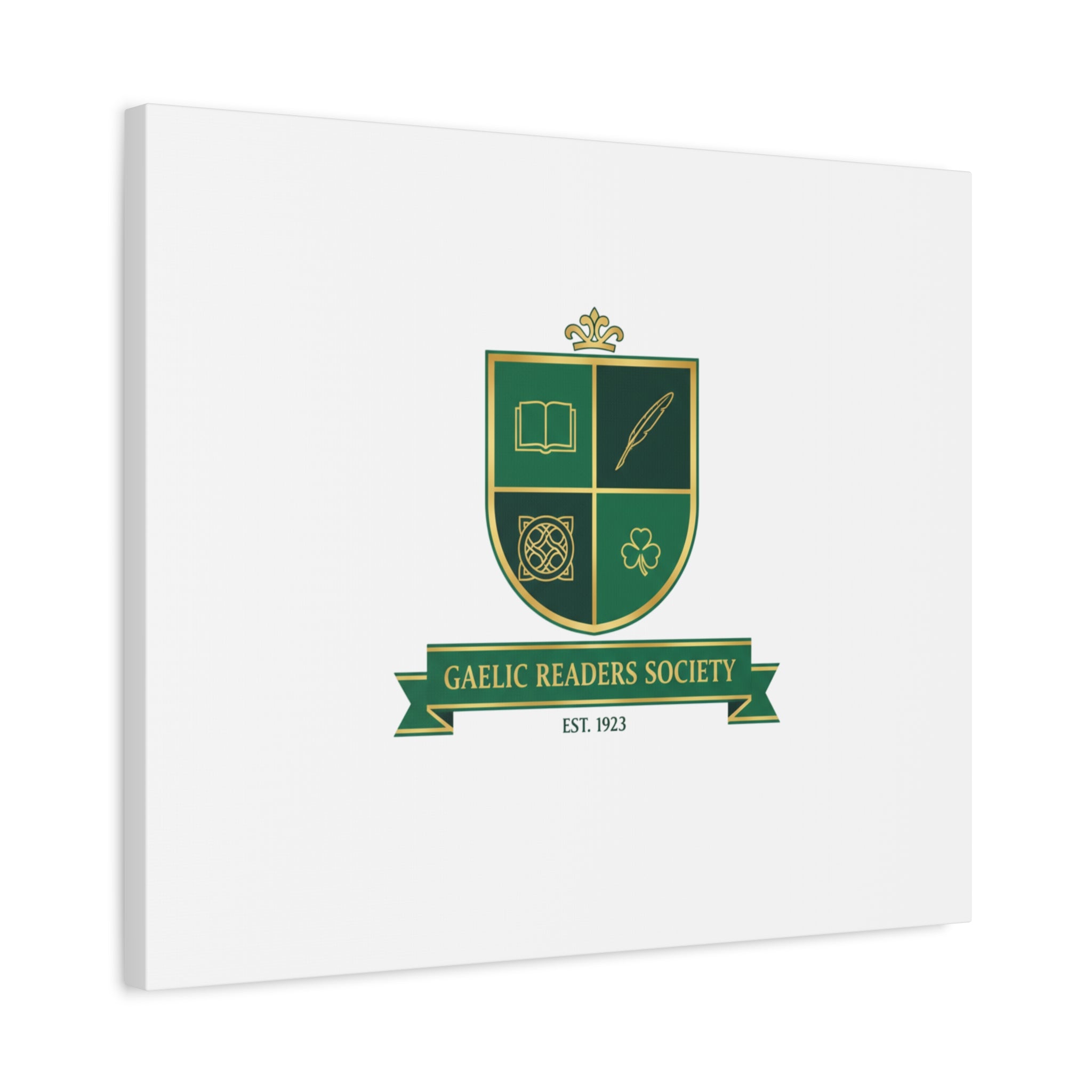 Gaelic Crest Shield Canvas | Celtic crest, Irish heritage logo 36" x 36" 1.25"
