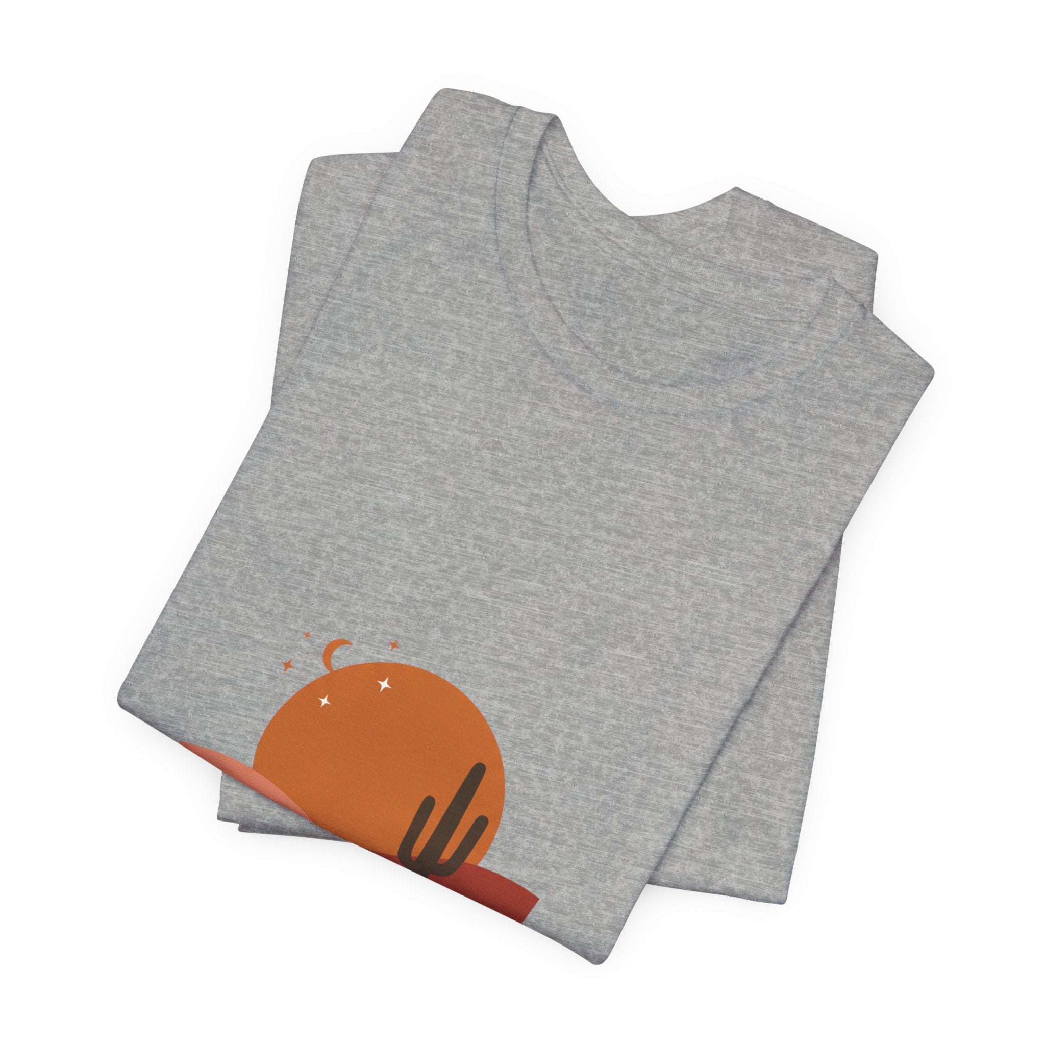 Desert Sunset Minimalist Mesa Tee | Southwestern art print, adobe-inspired