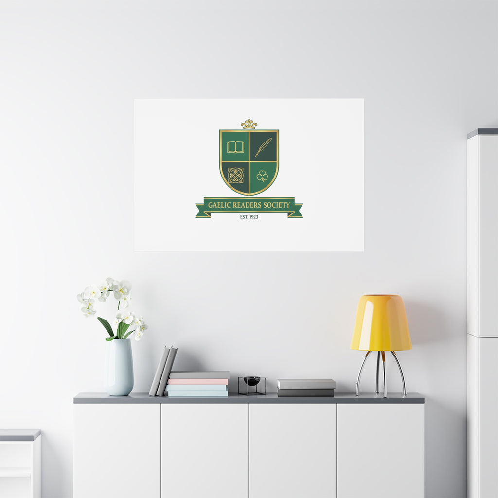 Gaelic Crest Shield Canvas | Celtic crest, Irish heritage logo 36" x 36" 1.25"