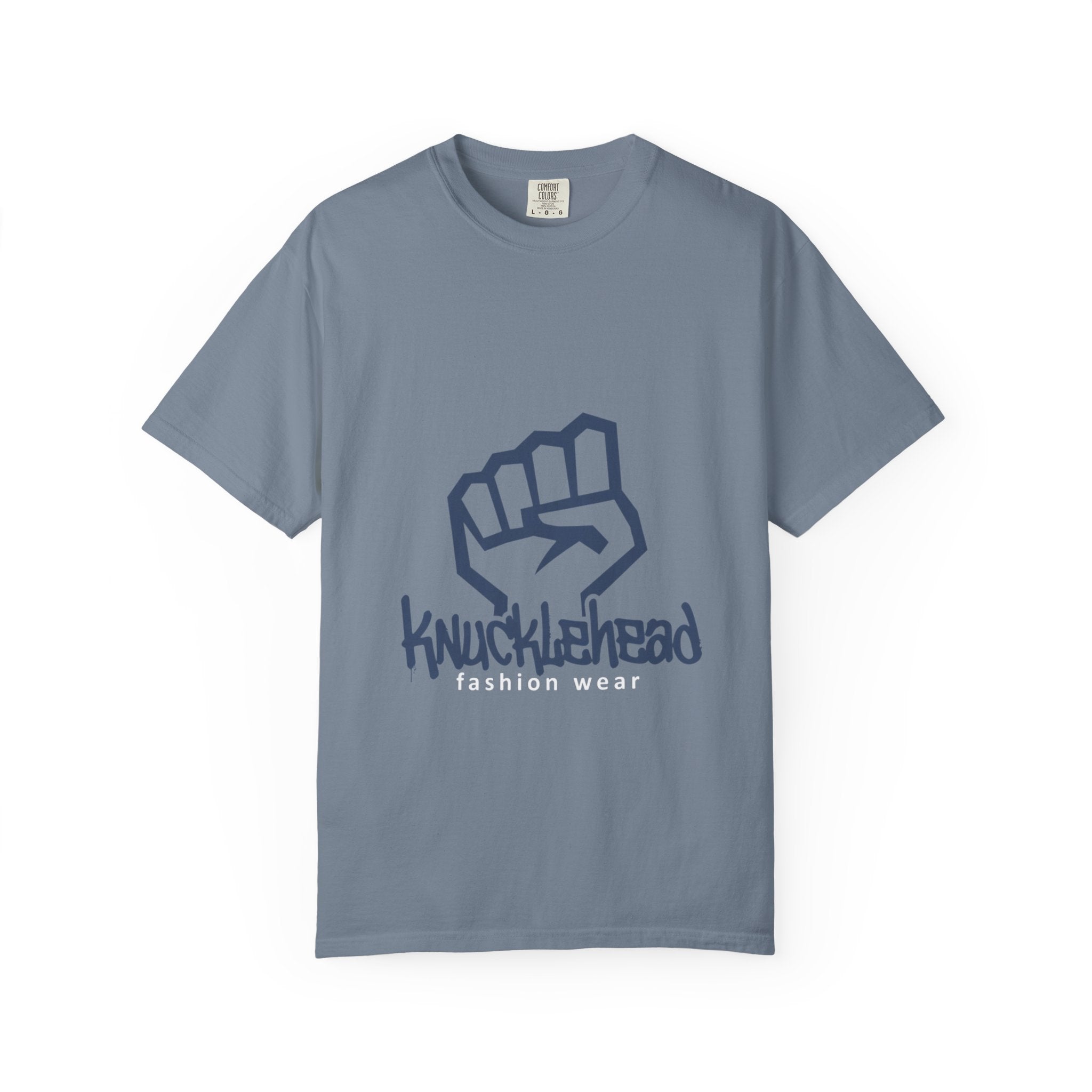 Knucklehead Fist Graphic T-Shirt — Casual Streetwear Tee Blue Jean