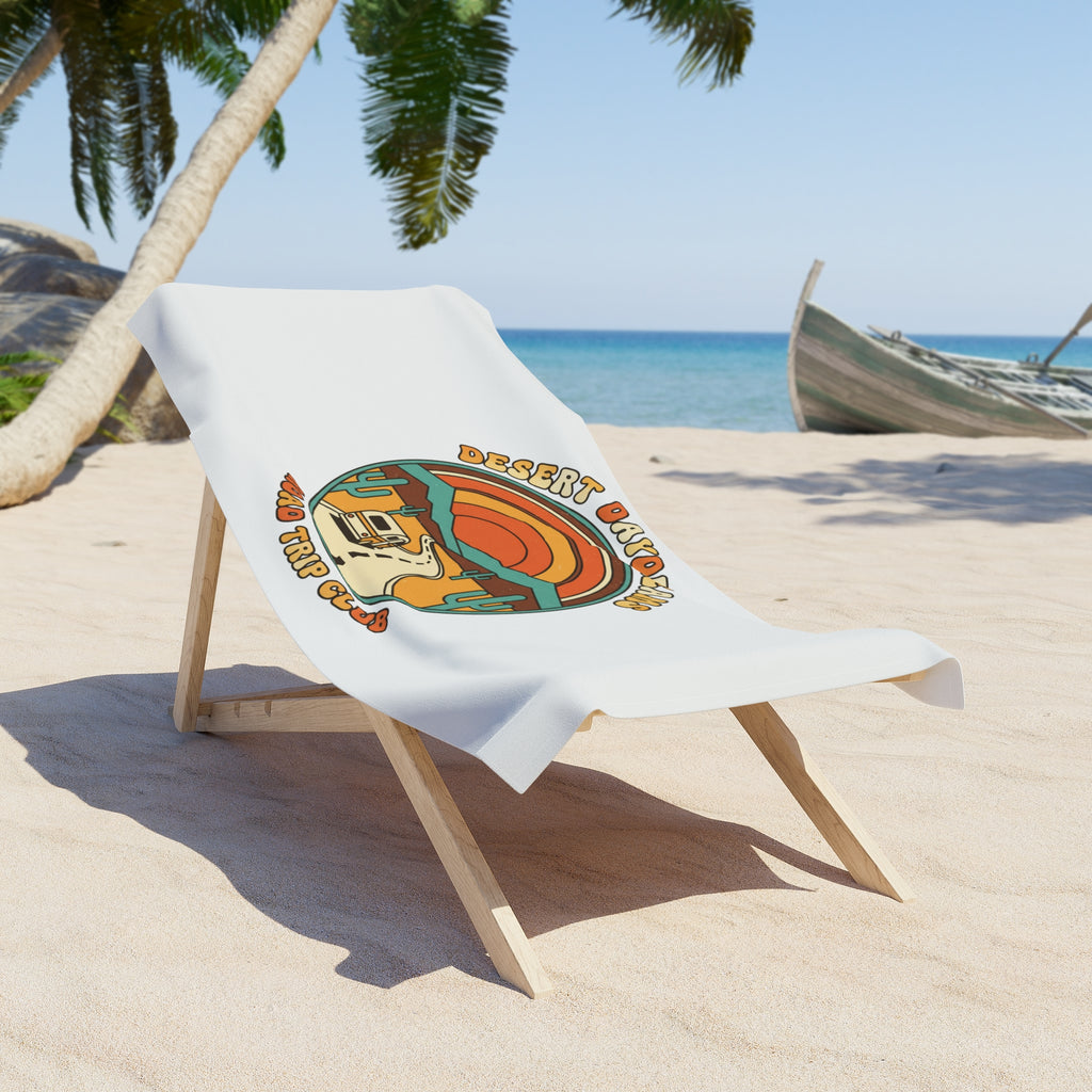Beach Towel — Desert Daydreams Road Trip Club Retro Camper Design